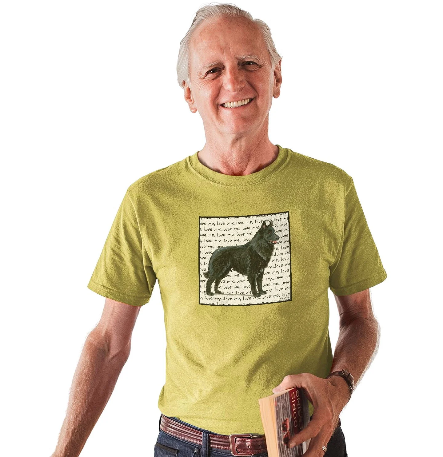 Belgian Shepherd Love Text - Adult Unisex T-Shirt - Image 4
