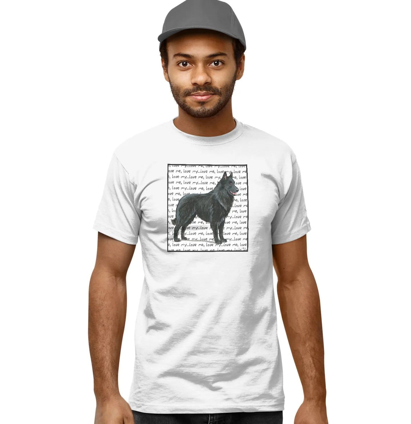 Belgian Shepherd Love Text - Adult Unisex T-Shirt - Image 5