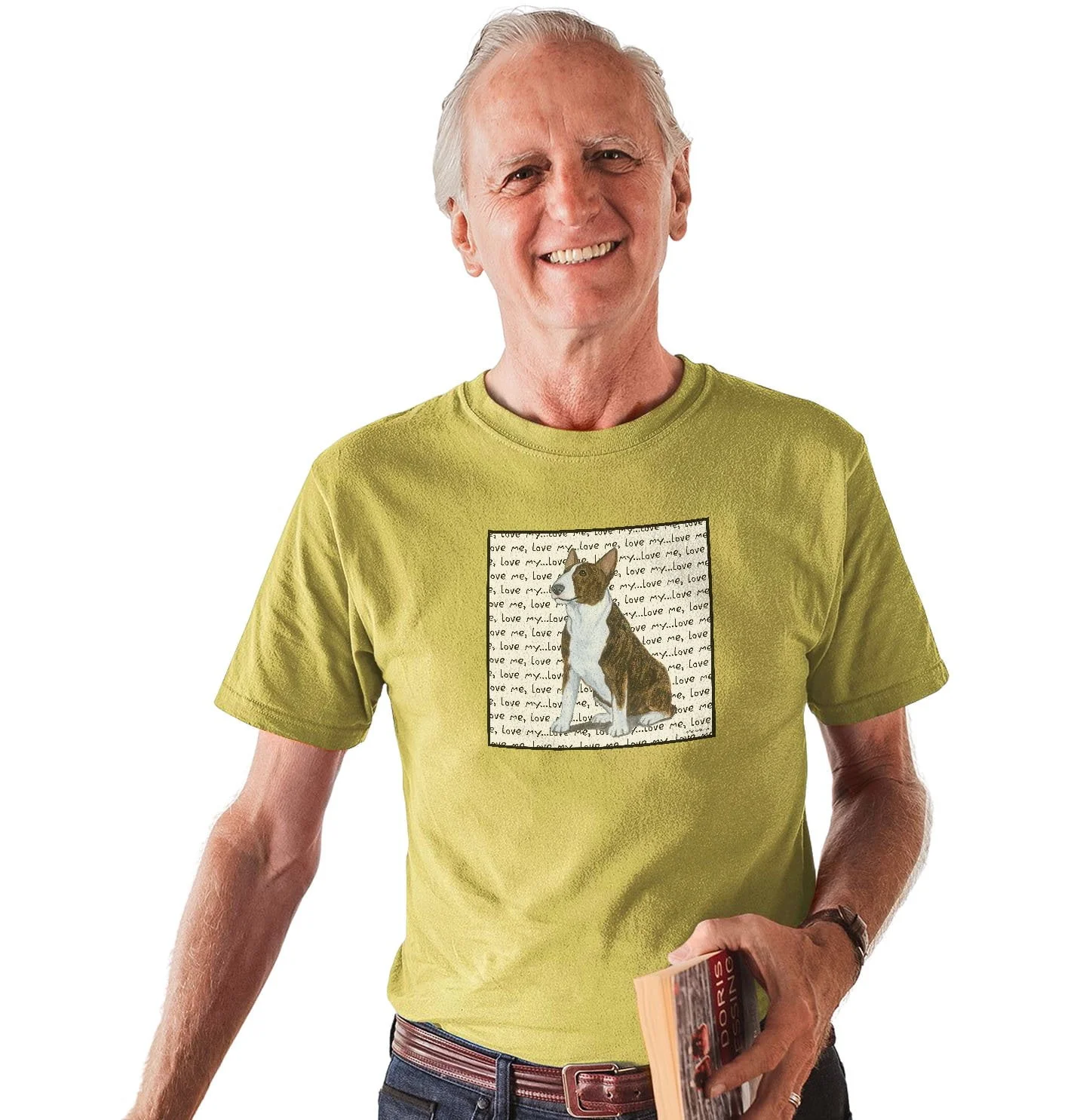 Bull Terrier Love Text - Adult Unisex T-Shirt - Image 6