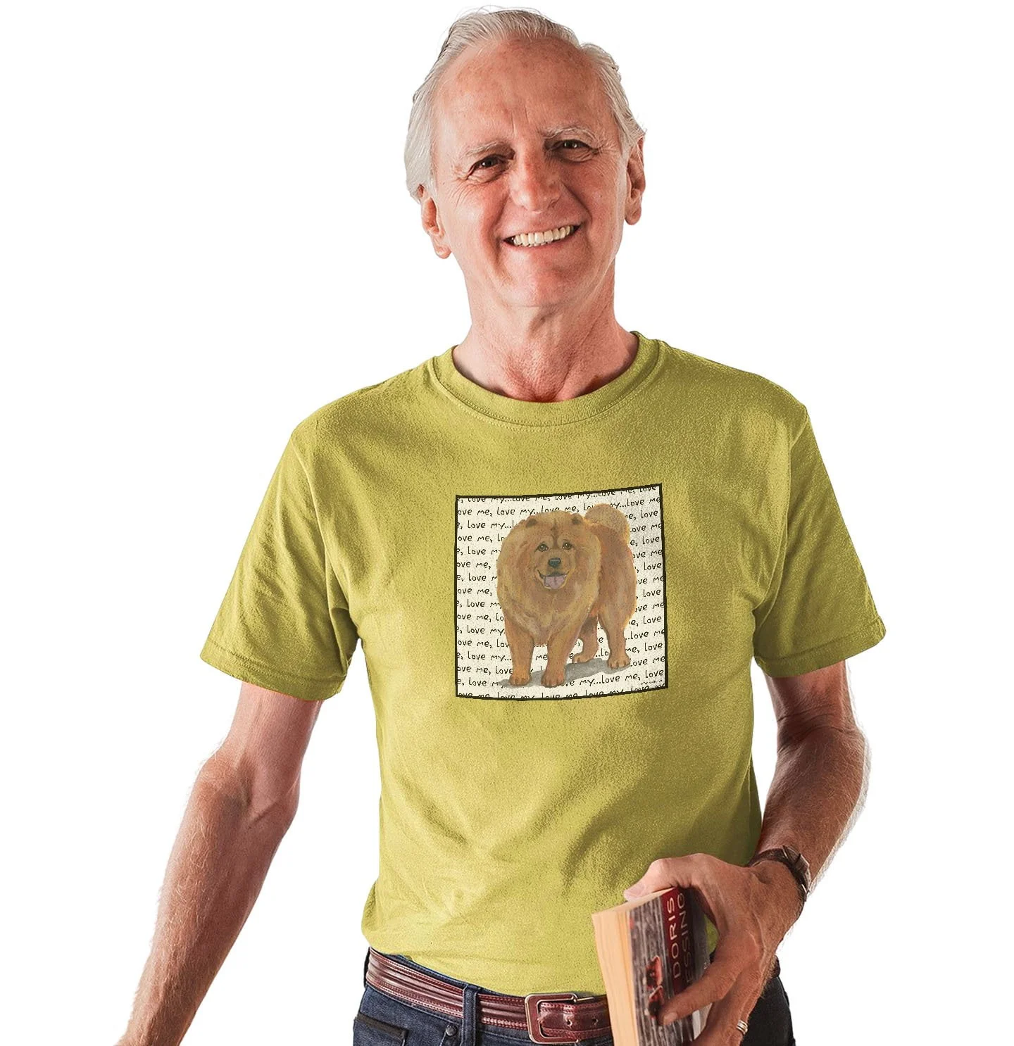 Chow Chow Love Text - Adult Unisex T-Shirt
