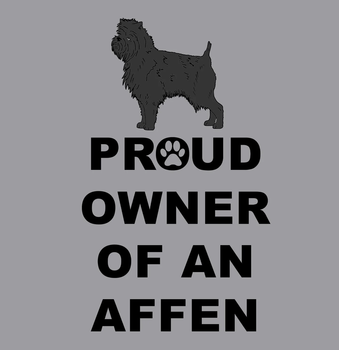 Affenpinscher Proud Owner - Adult Unisex Hoodie Sweatshirt - Image 3