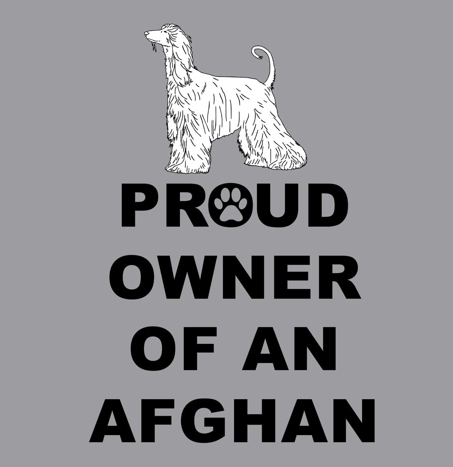 Afghan Hound Proud Owner - Adult Unisex Crewneck Sweatshirt - Image 2