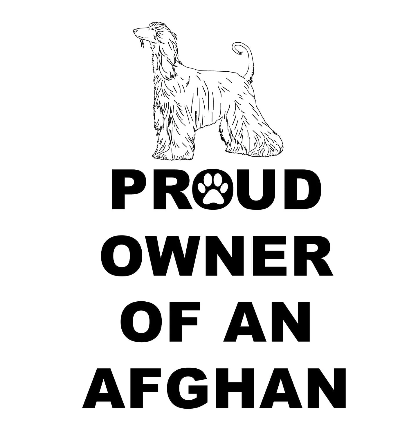 Afghan Hound Proud Owner - Adult Unisex Hoodie Sweatshirt - Image 2