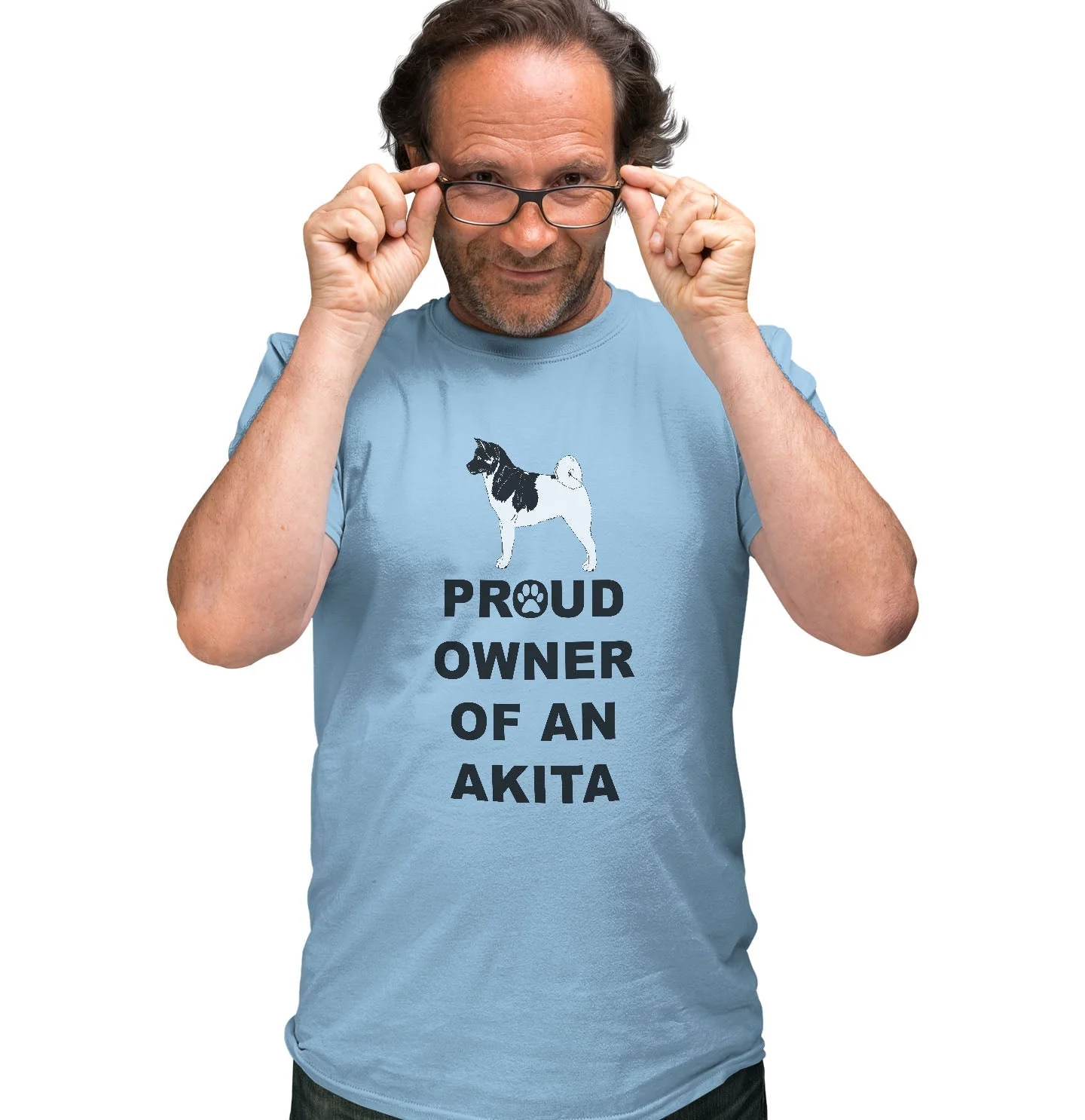 Akita Proud Owner - Adult Unisex T-Shirt - Image 3