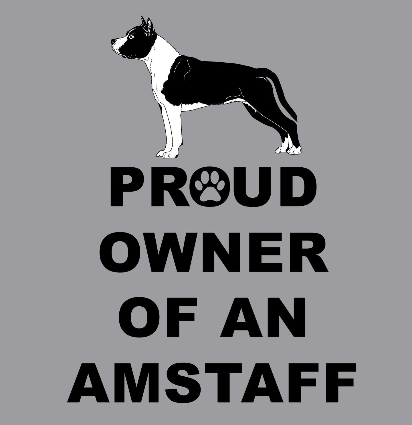 American Staffordshire Terrier Proud Owner - Adult Unisex Crewneck Sweatshirt - Image 2