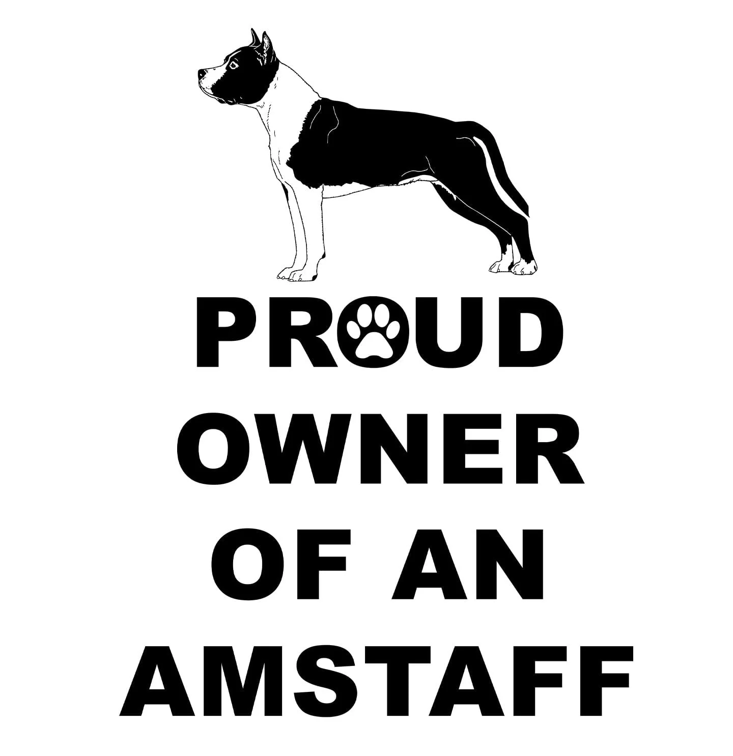 American Staffordshire Terrier Proud Owner - Adult Unisex Hoodie Sweatshirt - Image 2