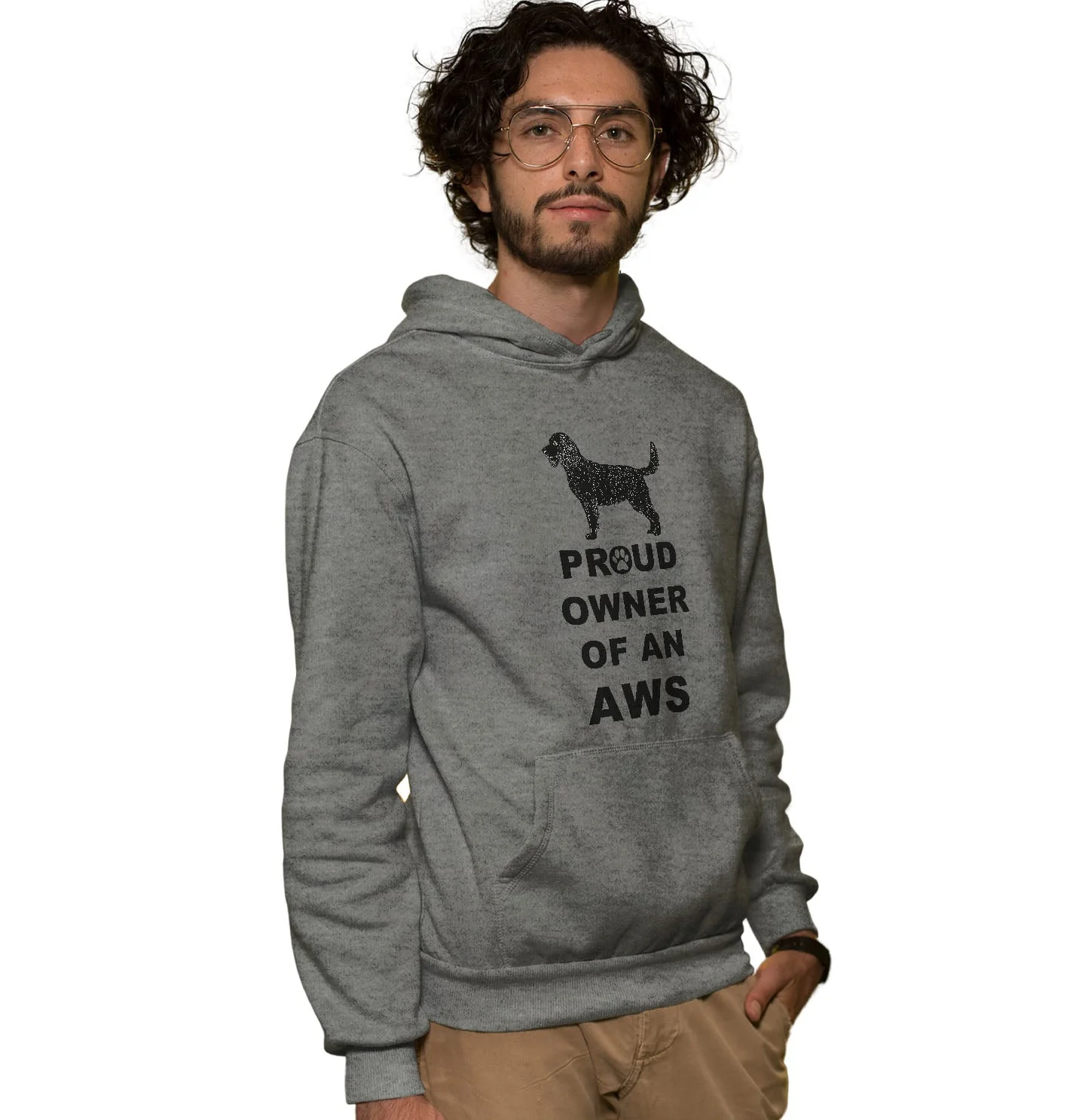 American Water Spaniel Proud Owner - Adult Unisex Hoodie Sweatshirt - Image 3