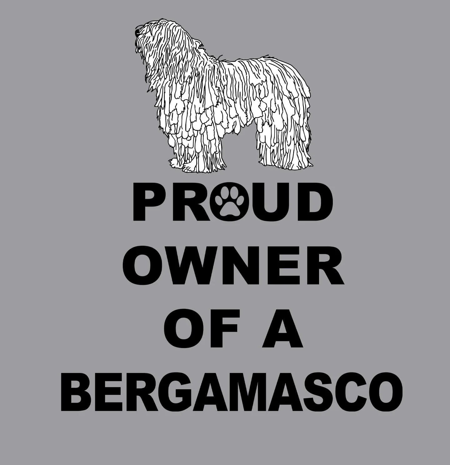 Bergamasco Proud Owner - Adult Unisex Crewneck Sweatshirt - Image 2