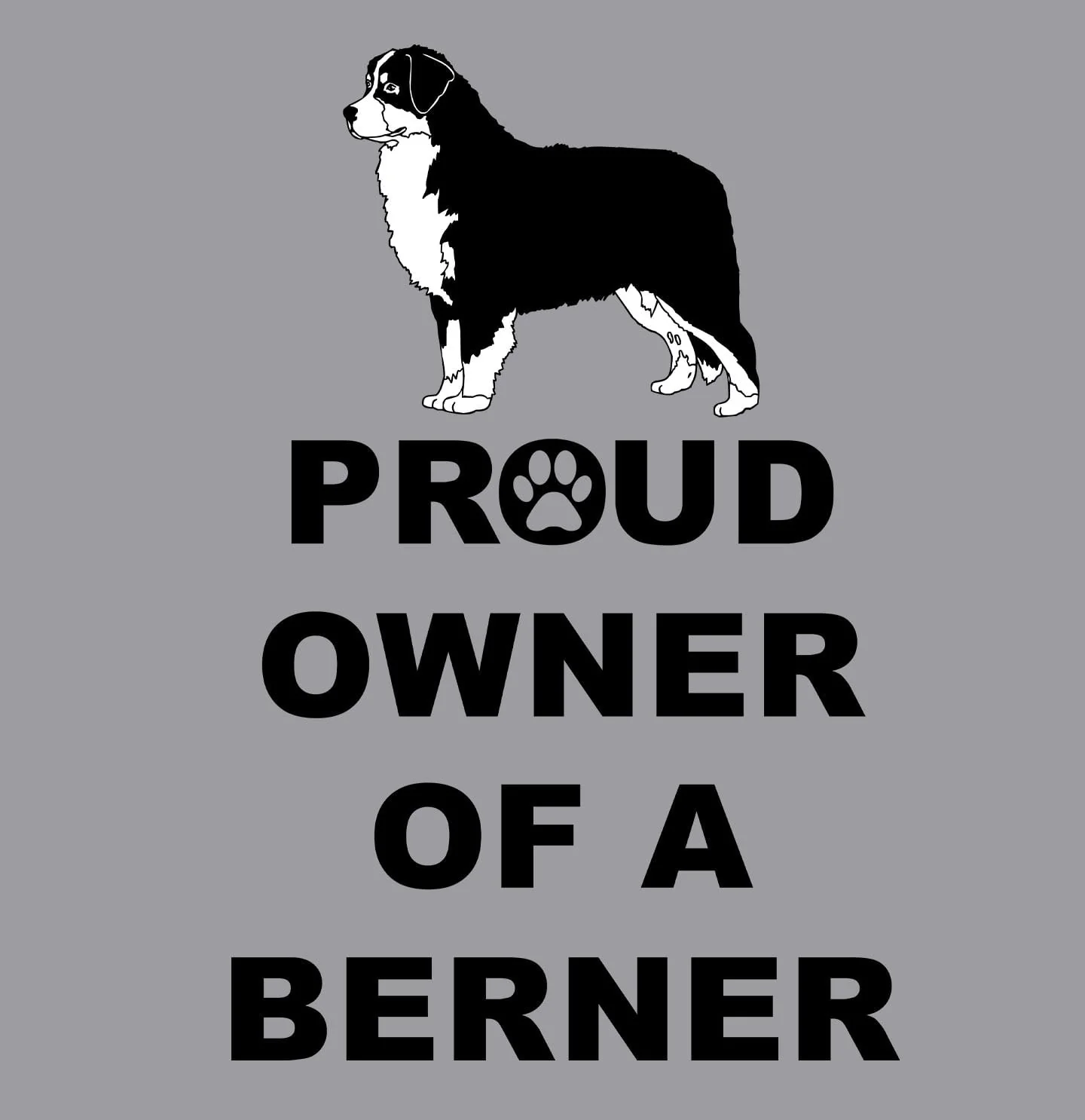 Bernese Mountain Dog Proud Owner - Adult Unisex Crewneck Sweatshirt - Image 2