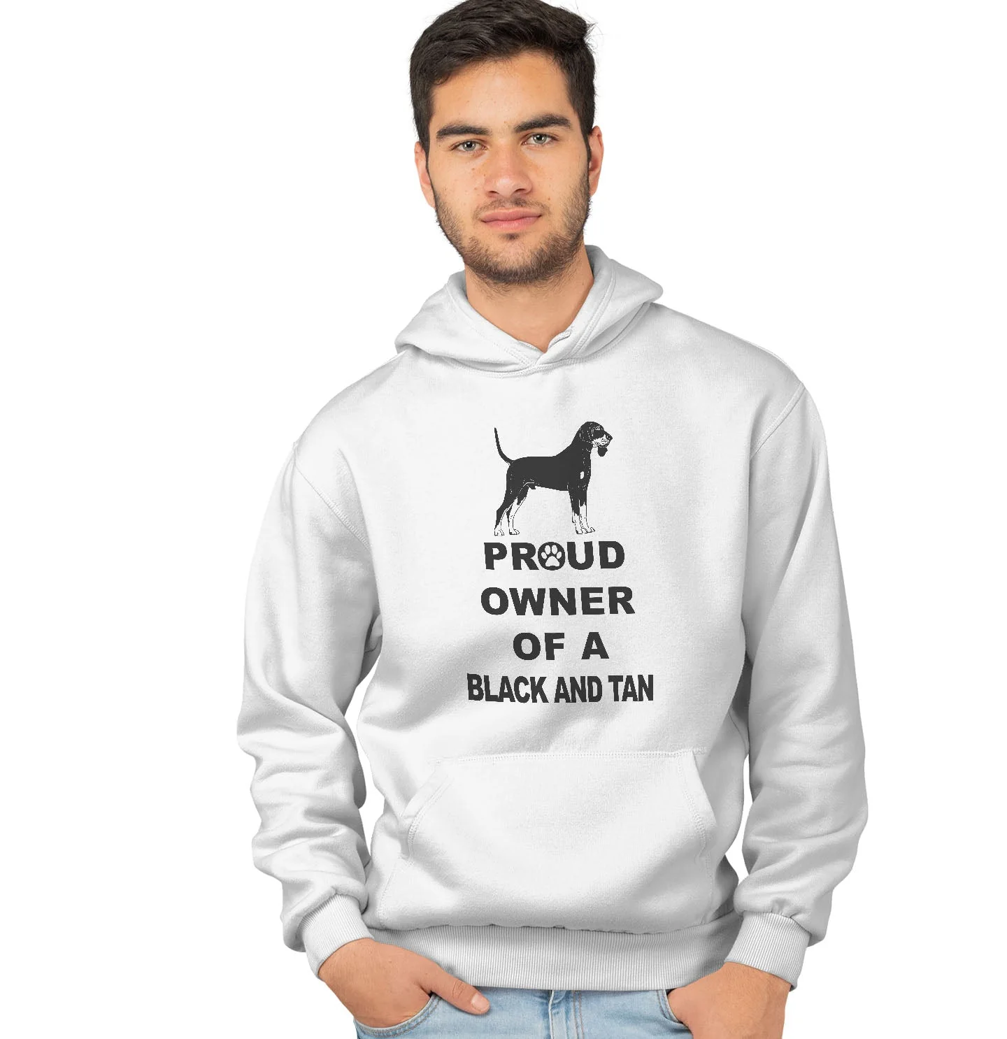 Black and Tan Coonhound Proud Owner - Adult Unisex Hoodie Sweatshirt