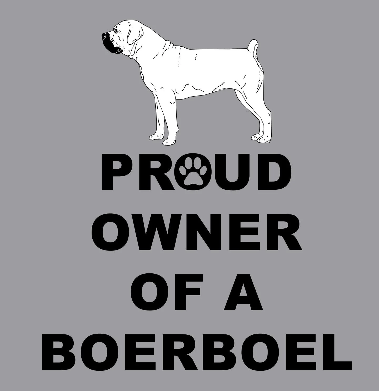 Boerboel Proud Owner - Adult Unisex Crewneck Sweatshirt - Image 2