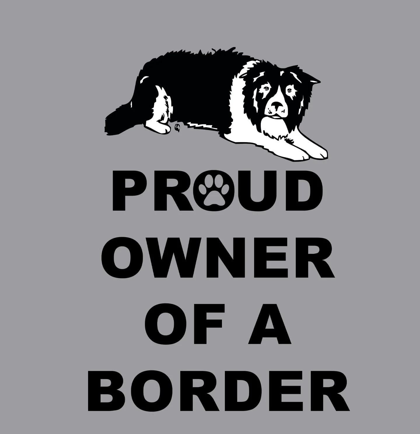 Border Collie Proud Owner - Adult Unisex Crewneck Sweatshirt - Image 2