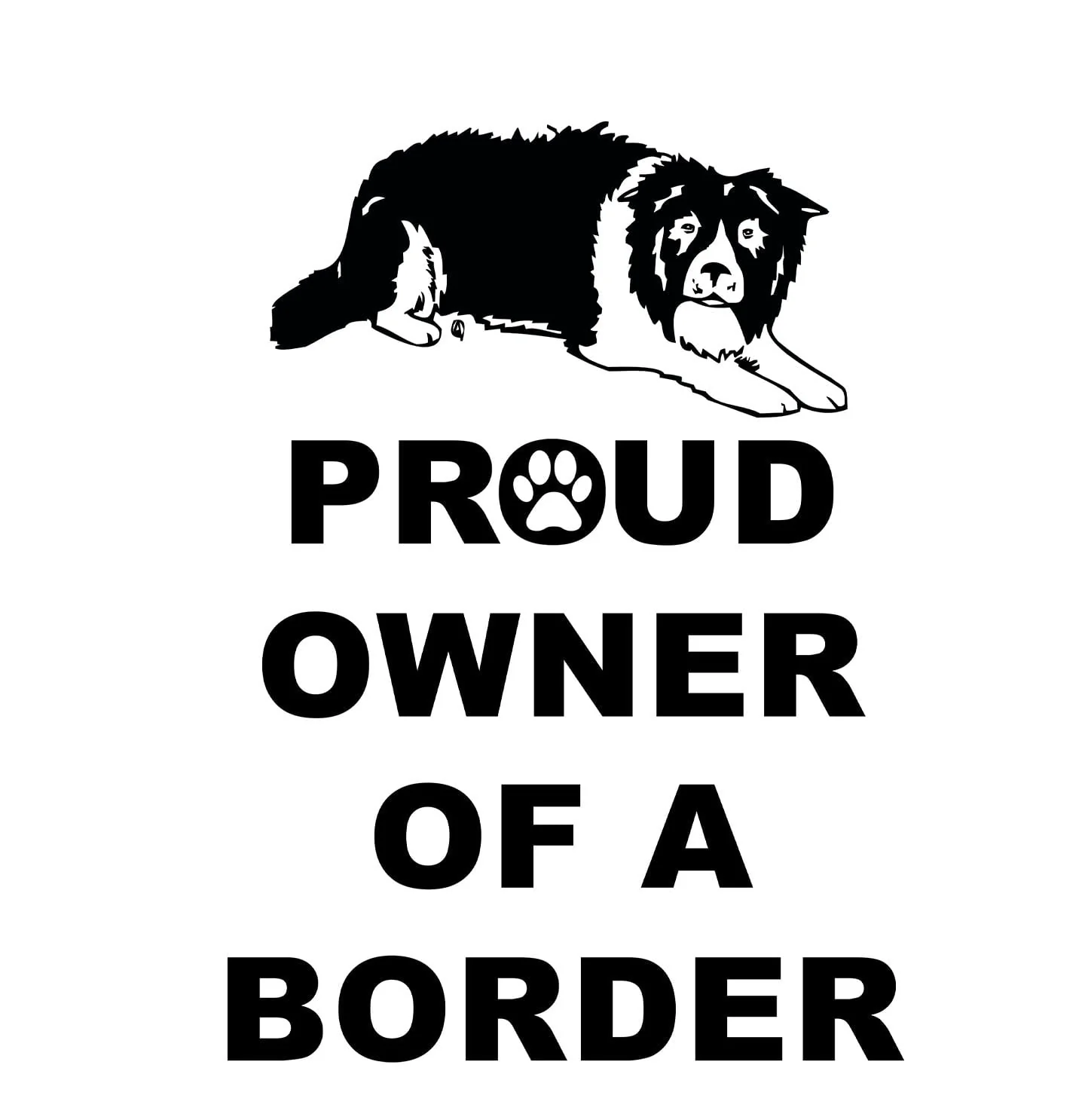 Border Collie Proud Owner - Adult Unisex Hoodie Sweatshirt - Image 2