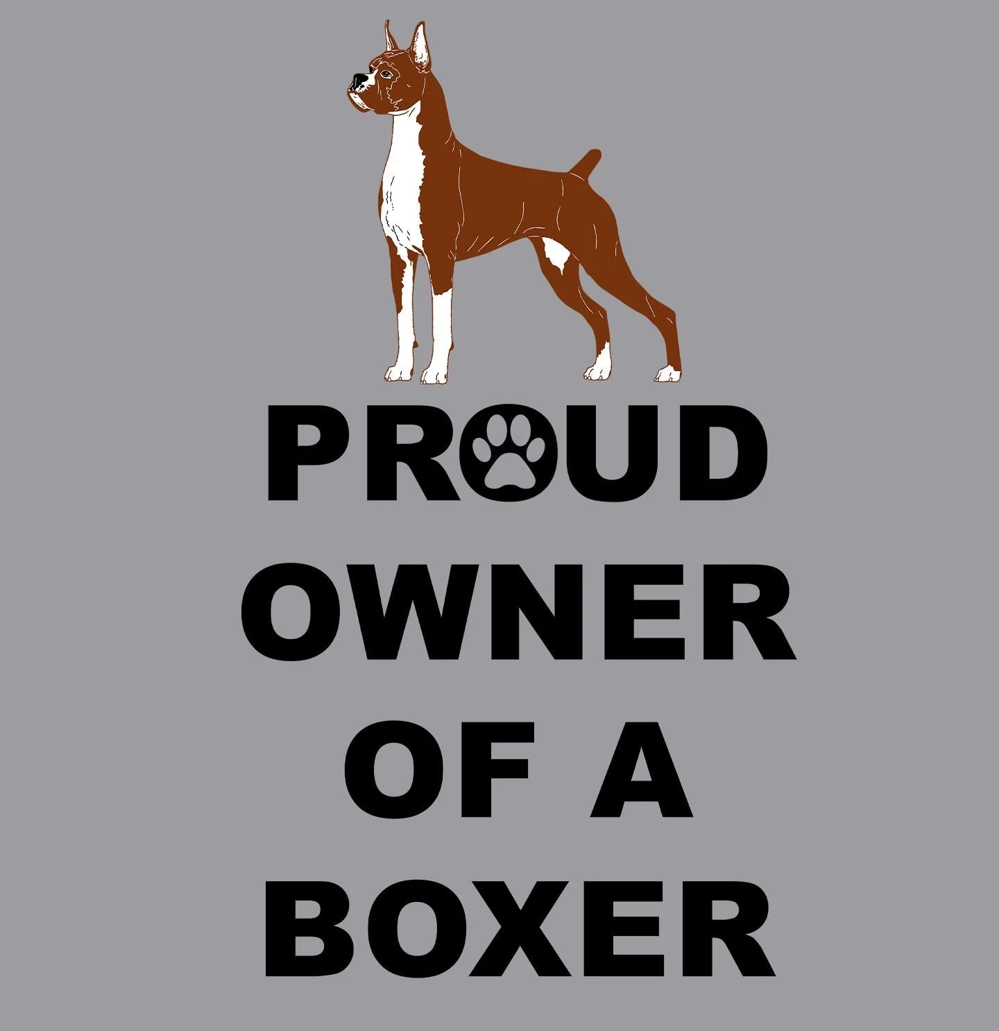 Boxer Proud Owner - Adult Unisex Crewneck Sweatshirt - Image 2