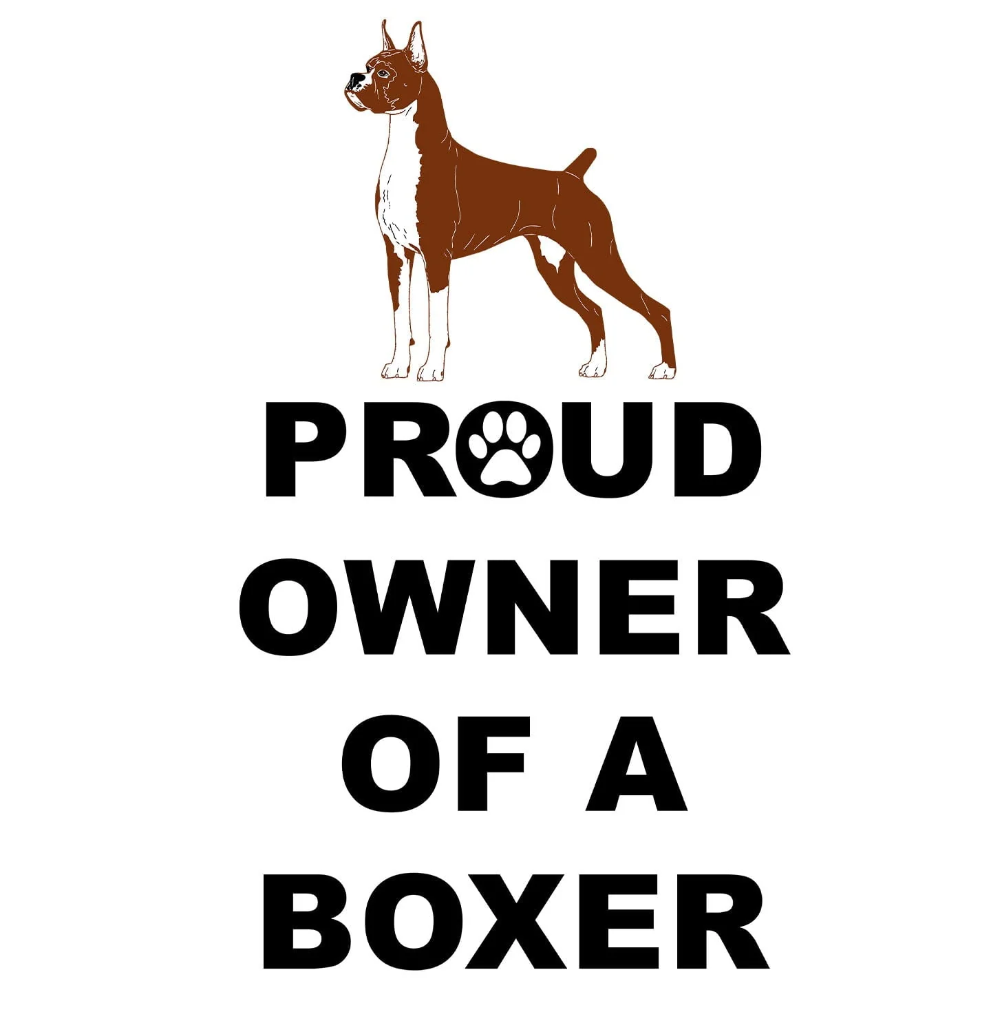 Boxer Proud Owner - Adult Unisex Hoodie Sweatshirt - Image 2