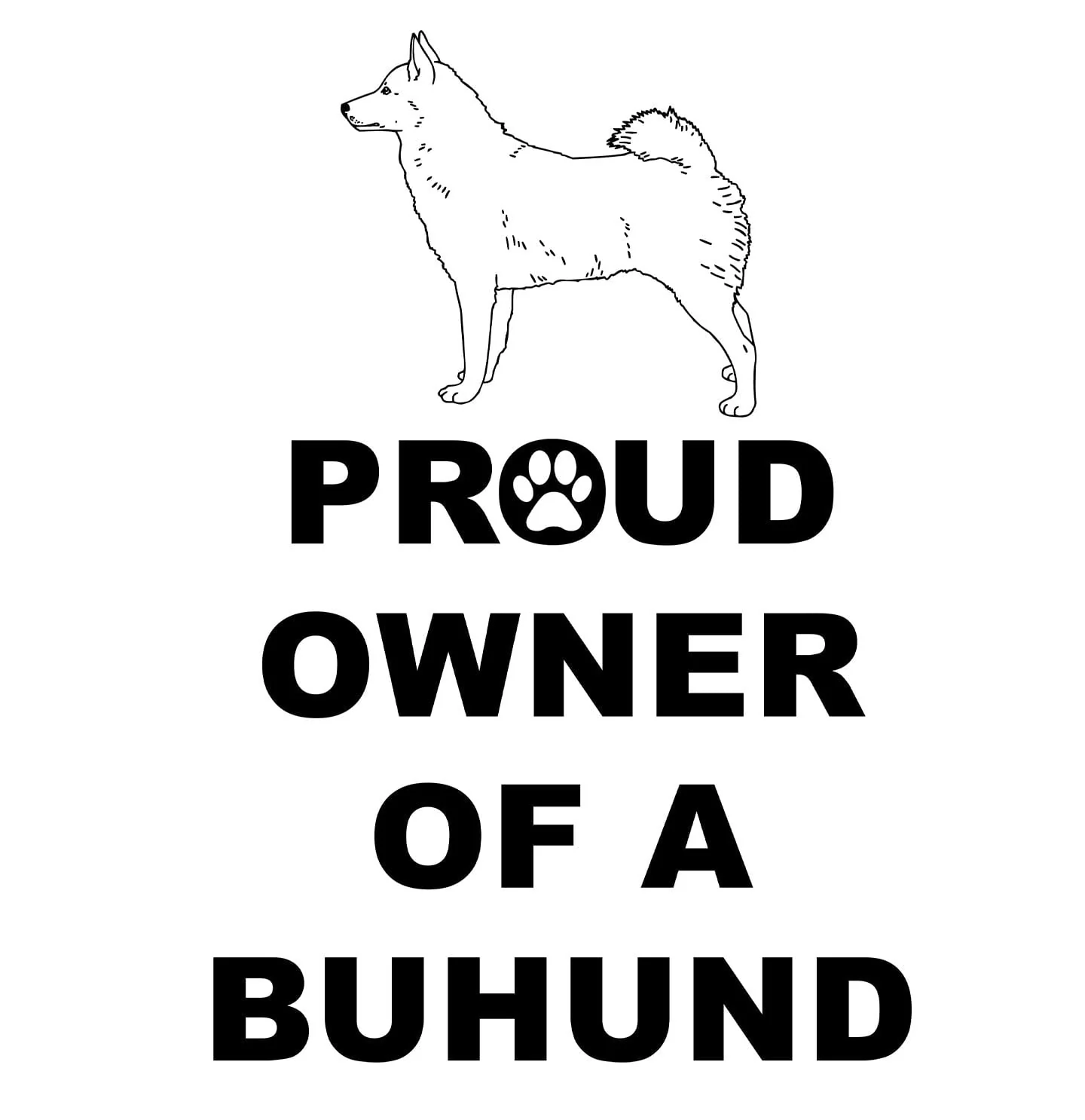 Norwegian Buhund Proud Owner - Adult Unisex Hoodie Sweatshirt - Image 2