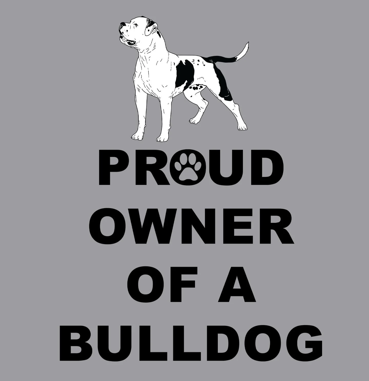 American Bulldog Proud Owner - Adult Unisex Hoodie Sweatshirt - Image 2