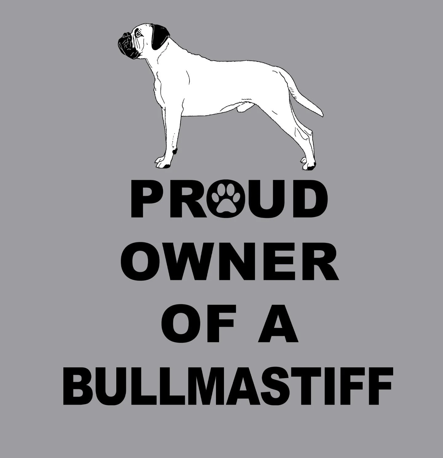 Bullmastiff Proud Owner - Adult Unisex Crewneck Sweatshirt - Image 2