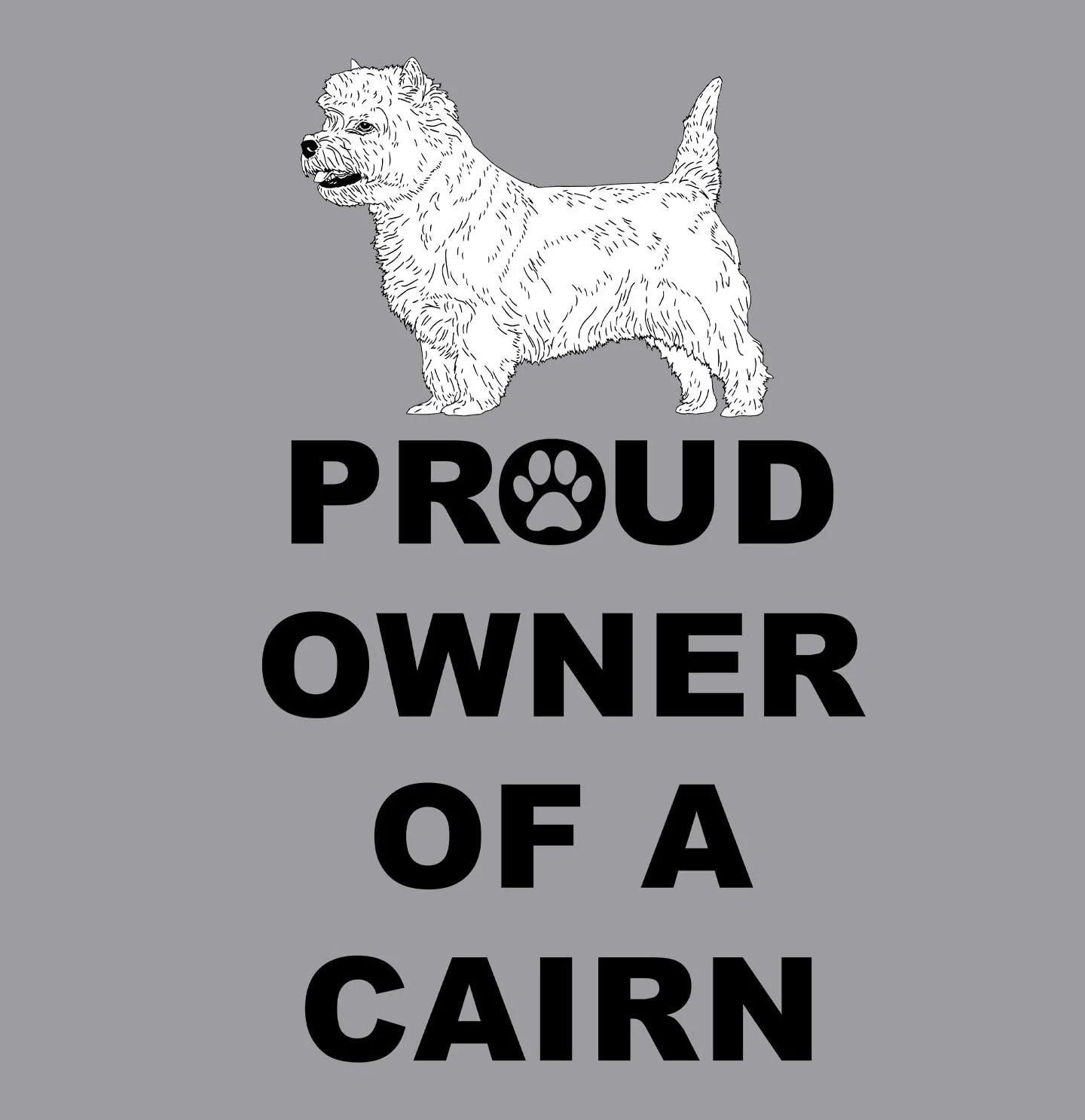 Cairn Terrier Proud Owner - Adult Unisex Crewneck Sweatshirt - Image 2