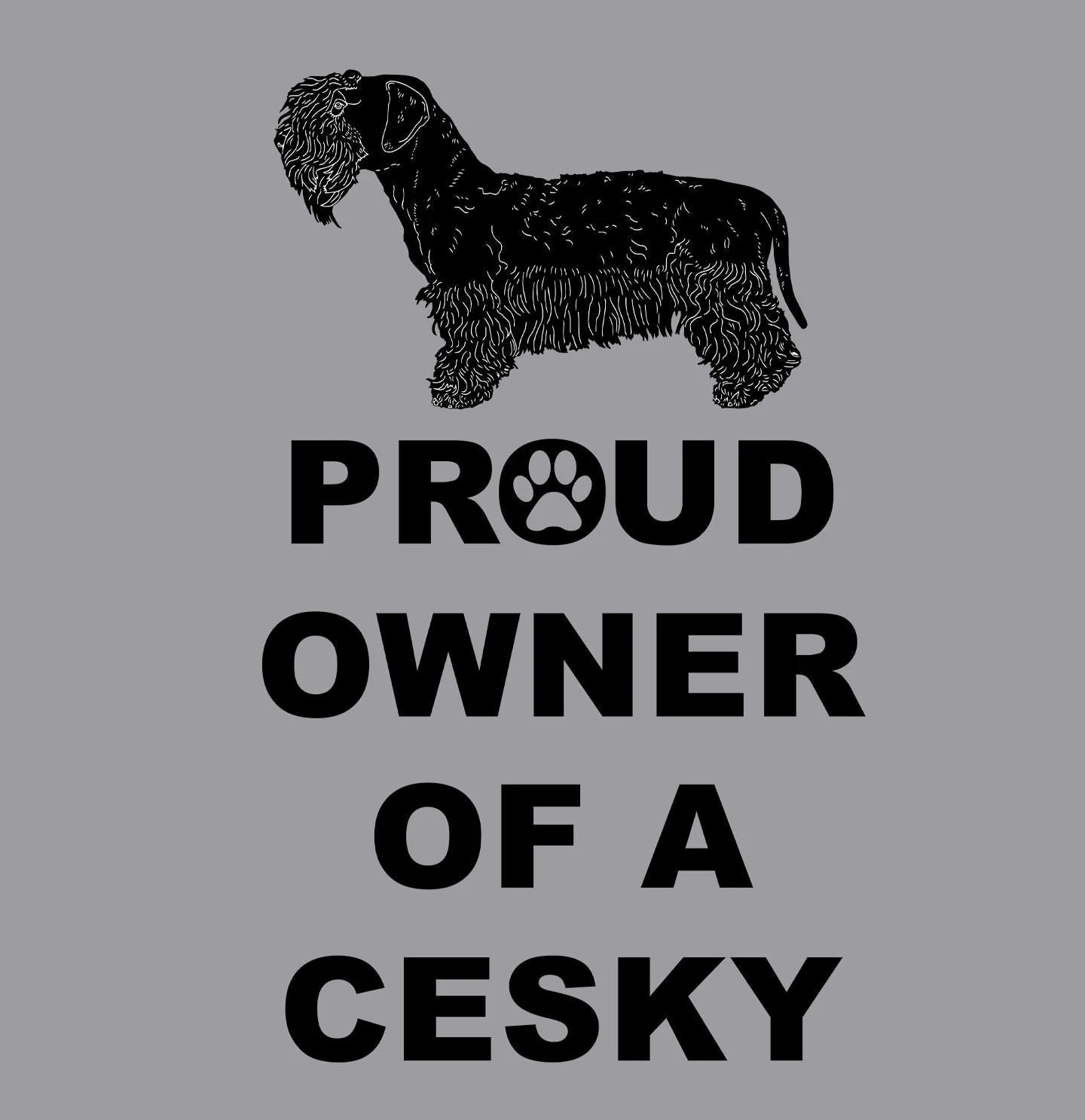 Cesky Terrier Proud Owner - Adult Unisex Crewneck Sweatshirt - Image 2