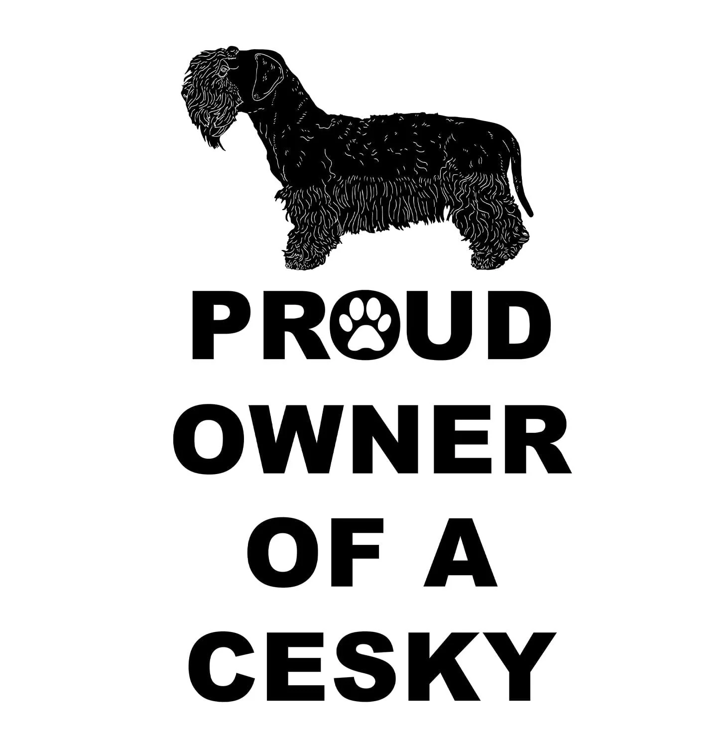 Cesky Terrier Proud Owner - Adult Unisex Hoodie Sweatshirt - Image 2
