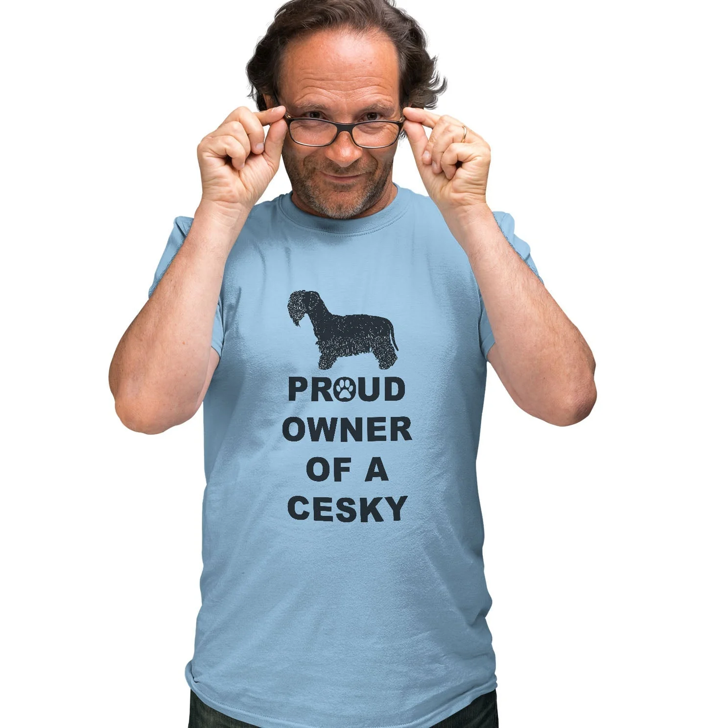 Cesky Terrier Proud Owner - Adult Unisex T-Shirt - Image 4