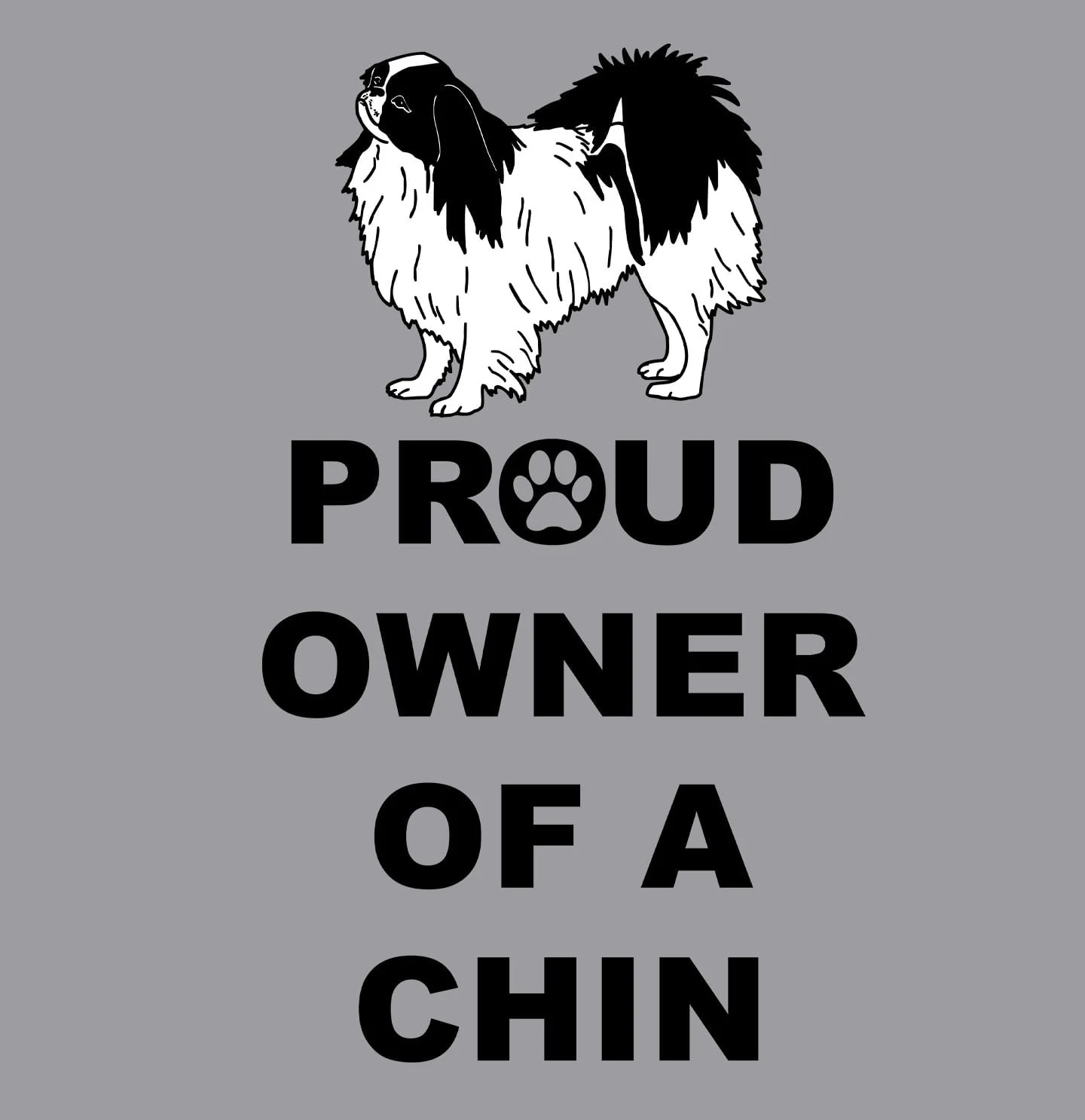 Japanese Chin Proud Owner - Adult Unisex Crewneck Sweatshirt - Image 2