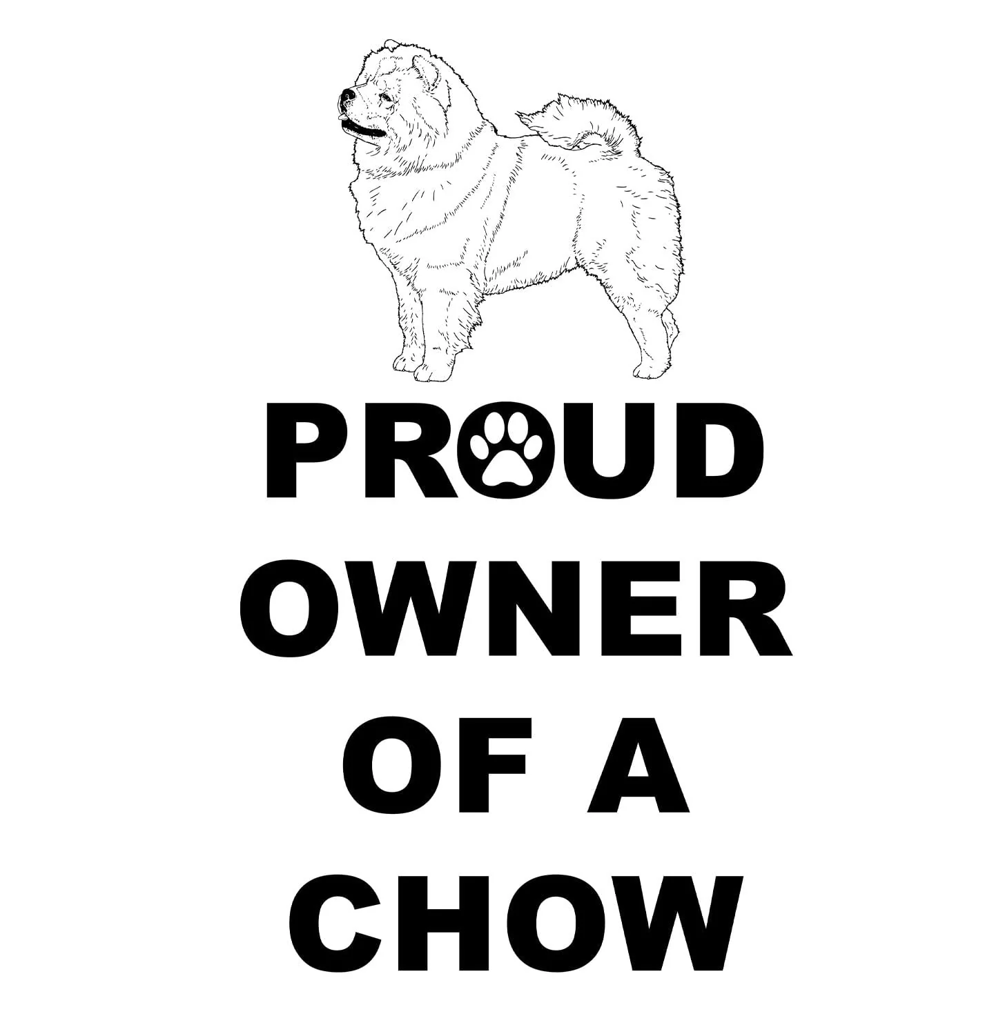Chow Chow Proud Owner - Adult Unisex Hoodie Sweatshirt - Image 2