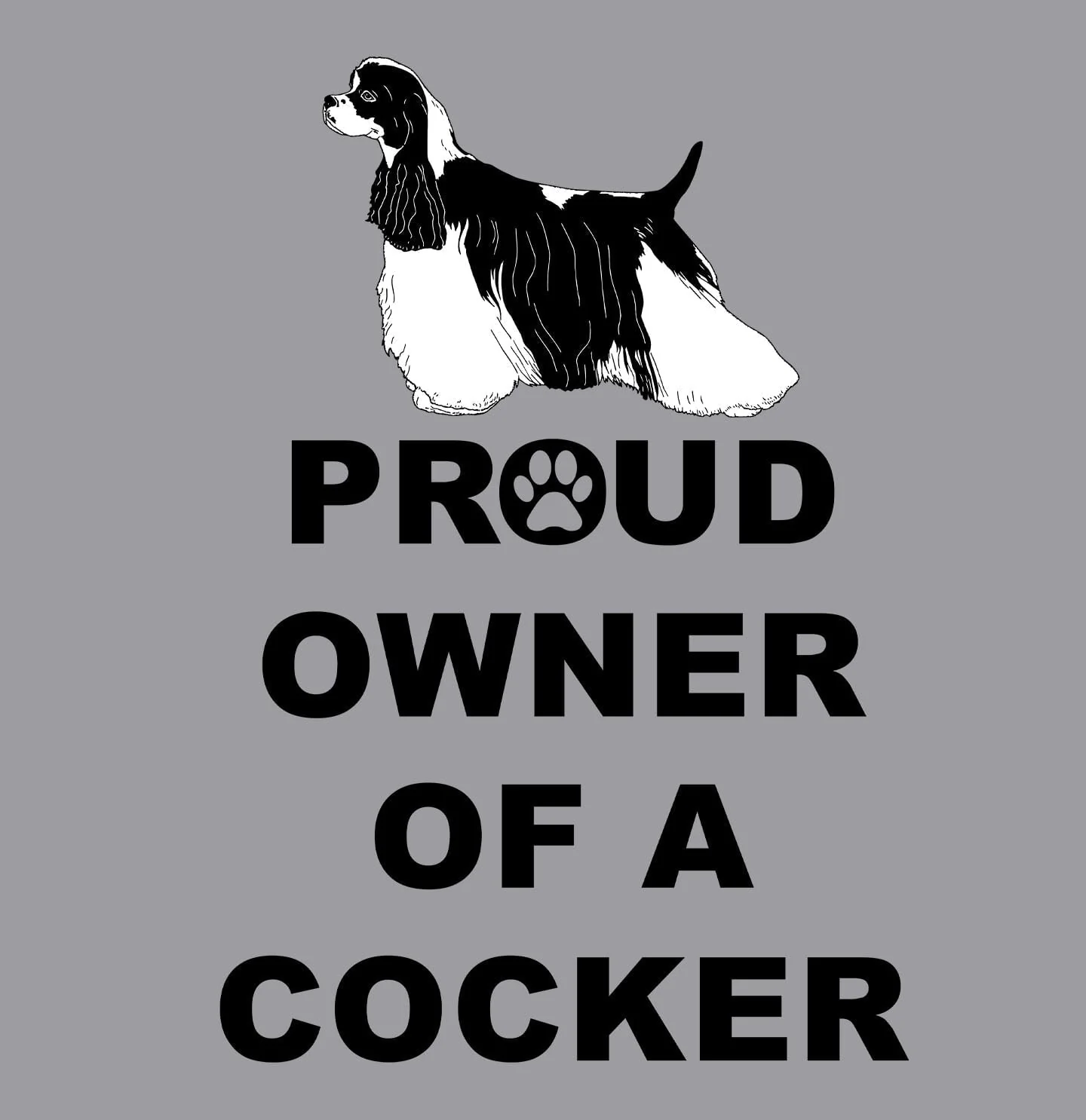 Cocker Spaniel Proud Owner - Adult Unisex Crewneck Sweatshirt - Image 2