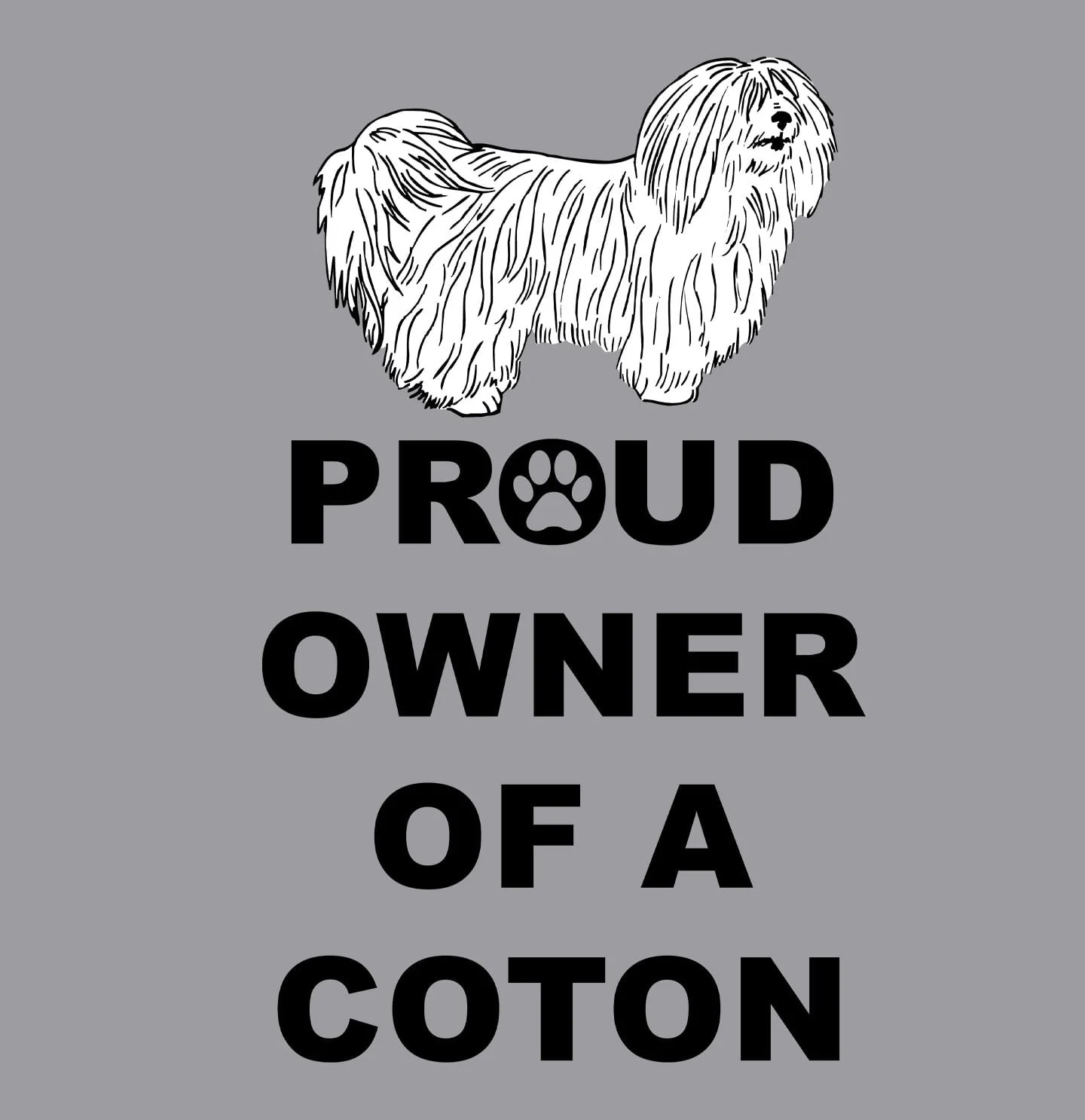 Coton de Tulear Proud Owner - Adult Unisex Hoodie Sweatshirt - Image 2