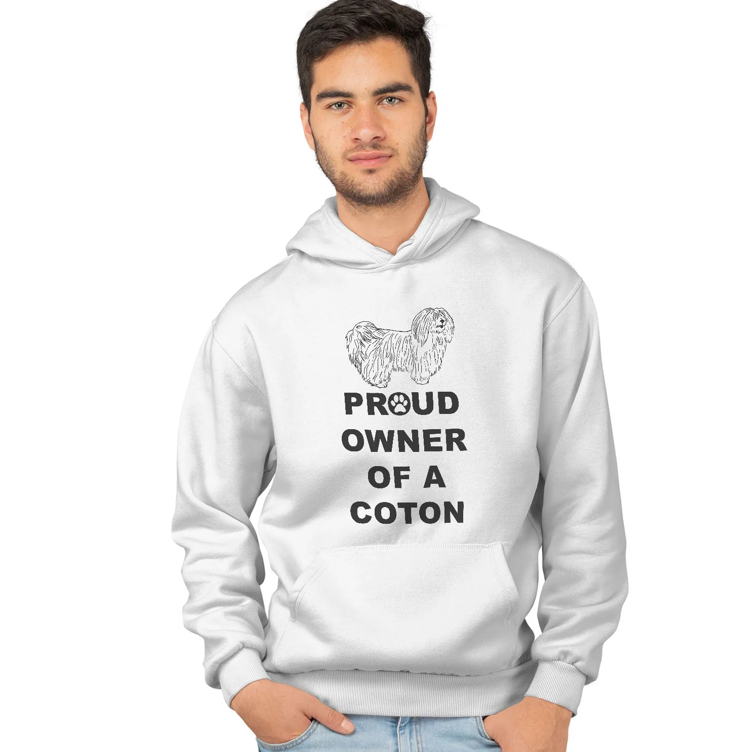 Coton de Tulear Proud Owner - Adult Unisex Hoodie Sweatshirt - Image 3
