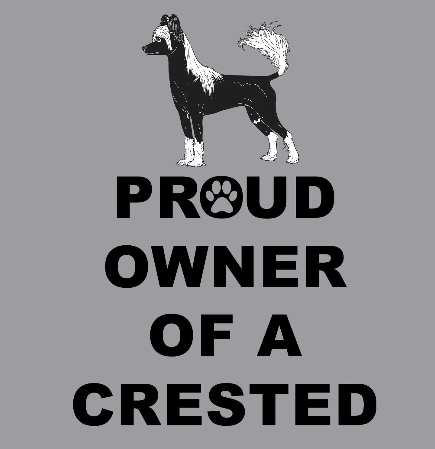 Chinese Crested Proud Owner - Adult Unisex Crewneck Sweatshirt - Image 2