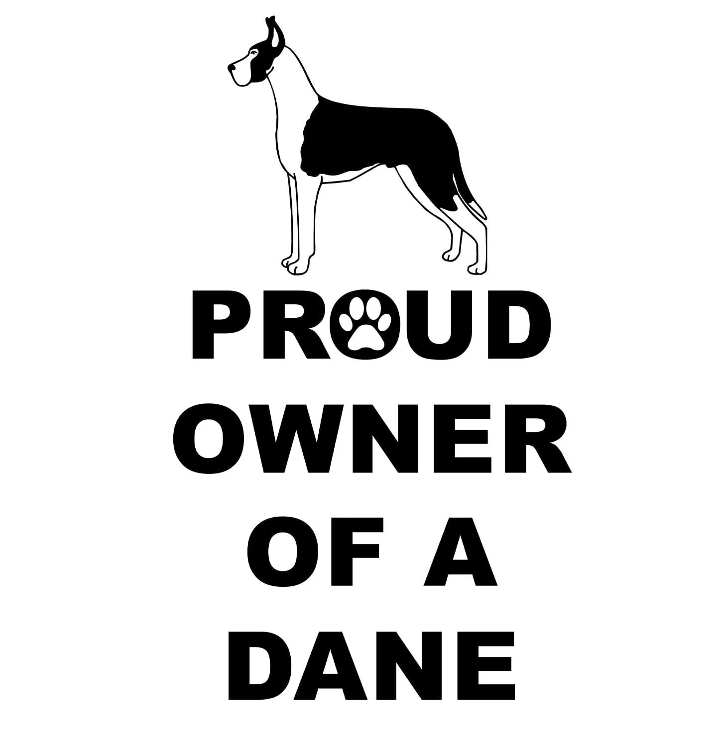 Great Dane Proud Owner - Adult Unisex Hoodie Sweatshirt - Image 2