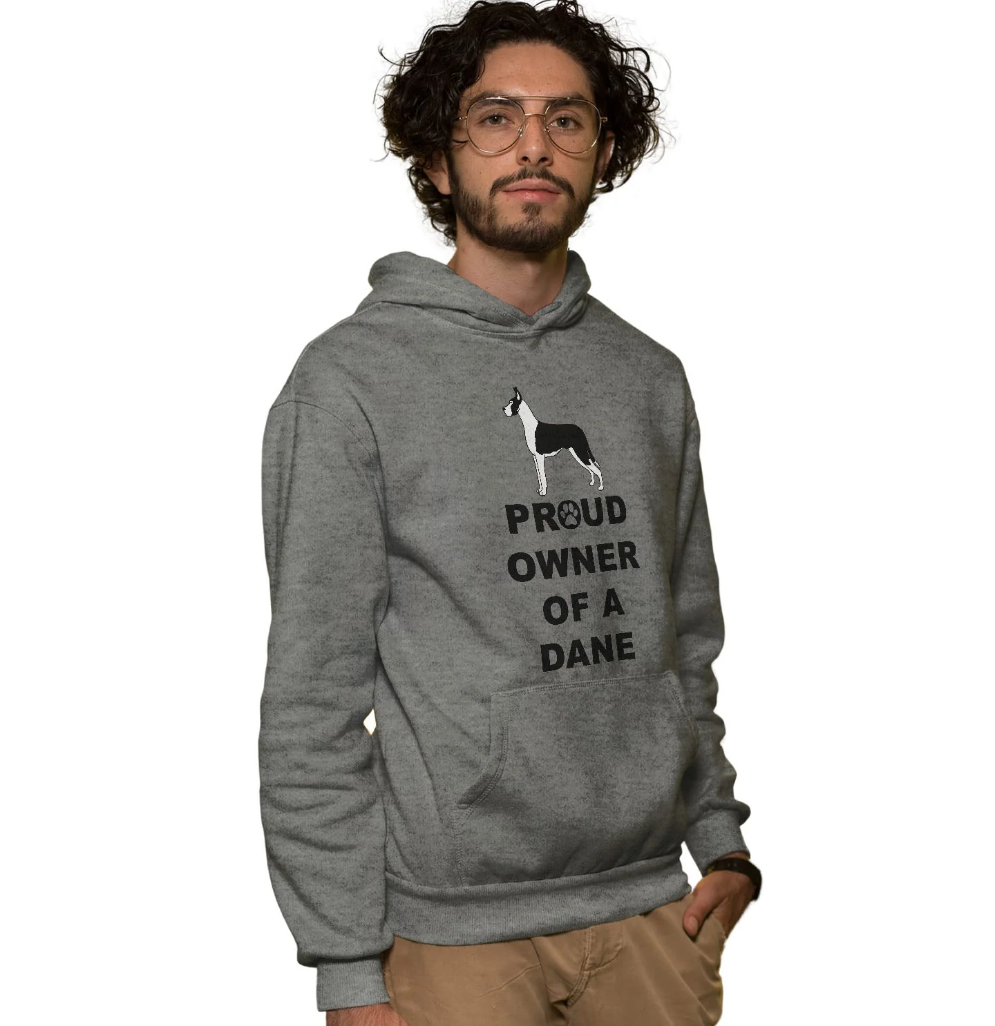Great Dane Proud Owner - Adult Unisex Hoodie Sweatshirt - Image 3