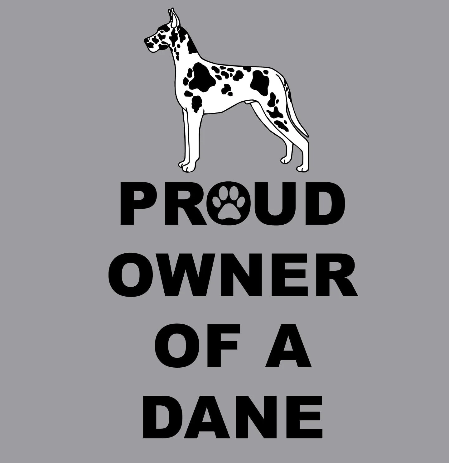 Spotted Great Dane Proud Owner - Adult Unisex Hoodie Sweatshirt - Image 2