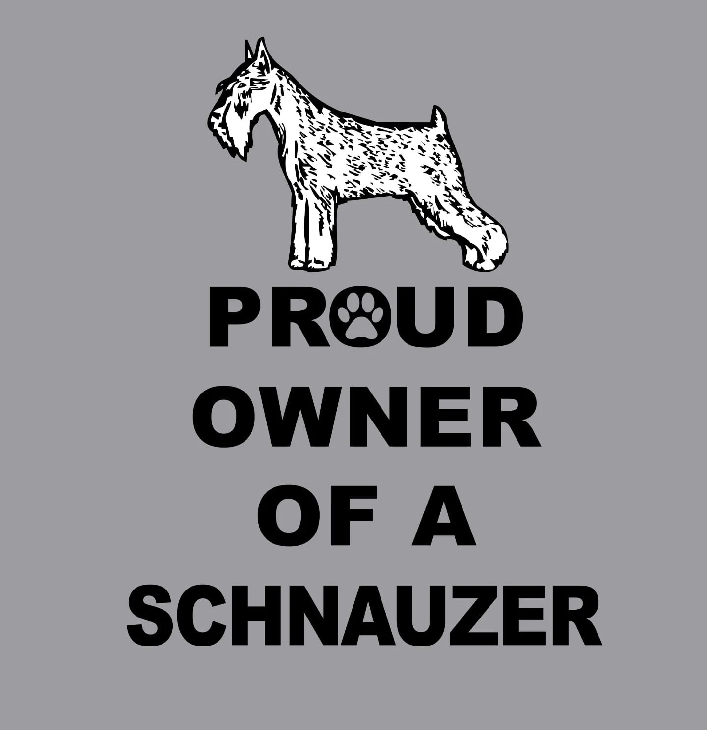 Schnauzer Proud Owner - Adult Unisex Hoodie Sweatshirt - Image 2