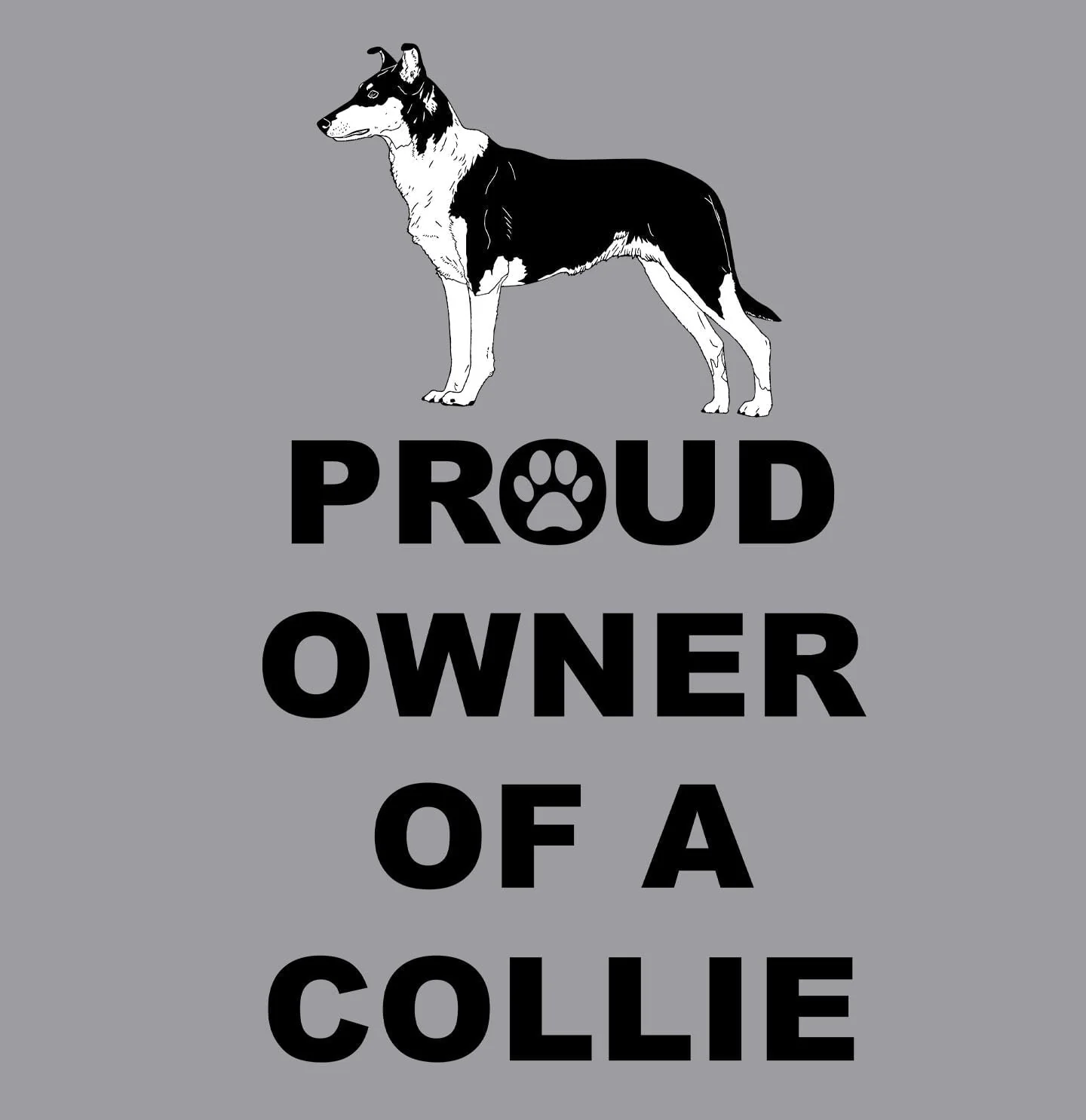 Collie Proud Owner - Adult Unisex Crewneck Sweatshirt - Image 2