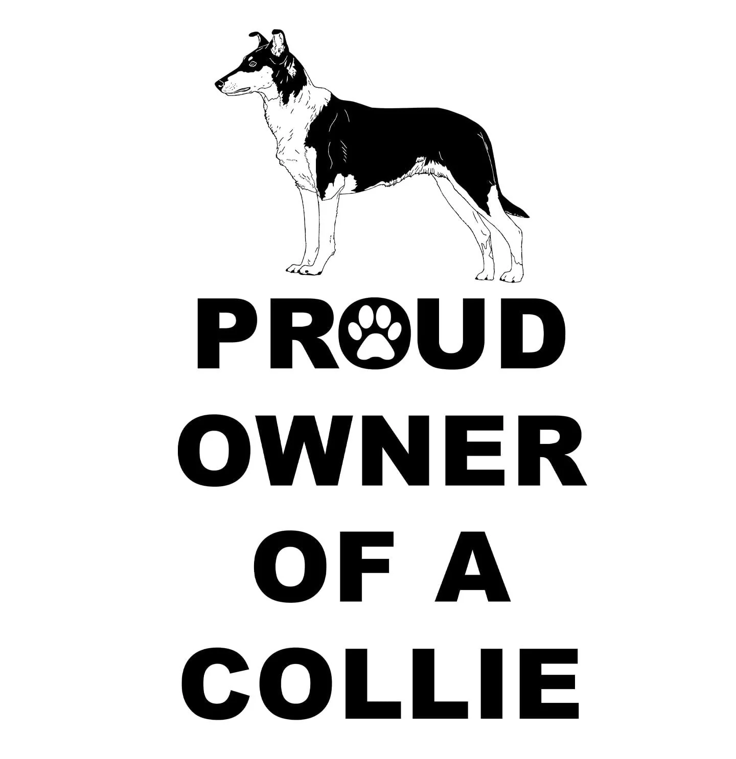 Collie Proud Owner - Adult Unisex Hoodie Sweatshirt - Image 2