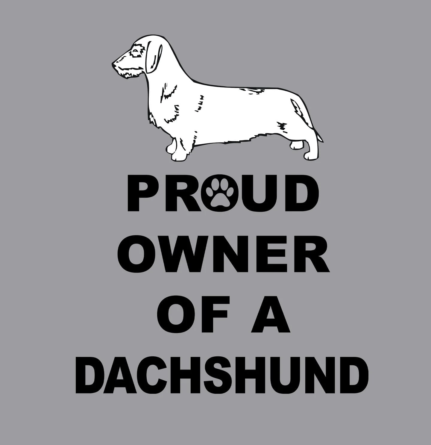Wirehaired Dachshund Proud Owner - Adult Unisex Crewneck Sweatshirt - Image 2