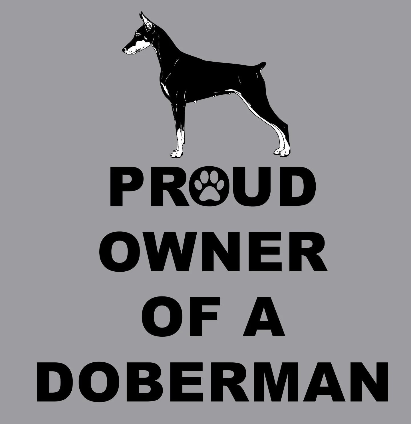 Doberman Pinscher Proud Owner - Adult Unisex Crewneck Sweatshirt - Image 2