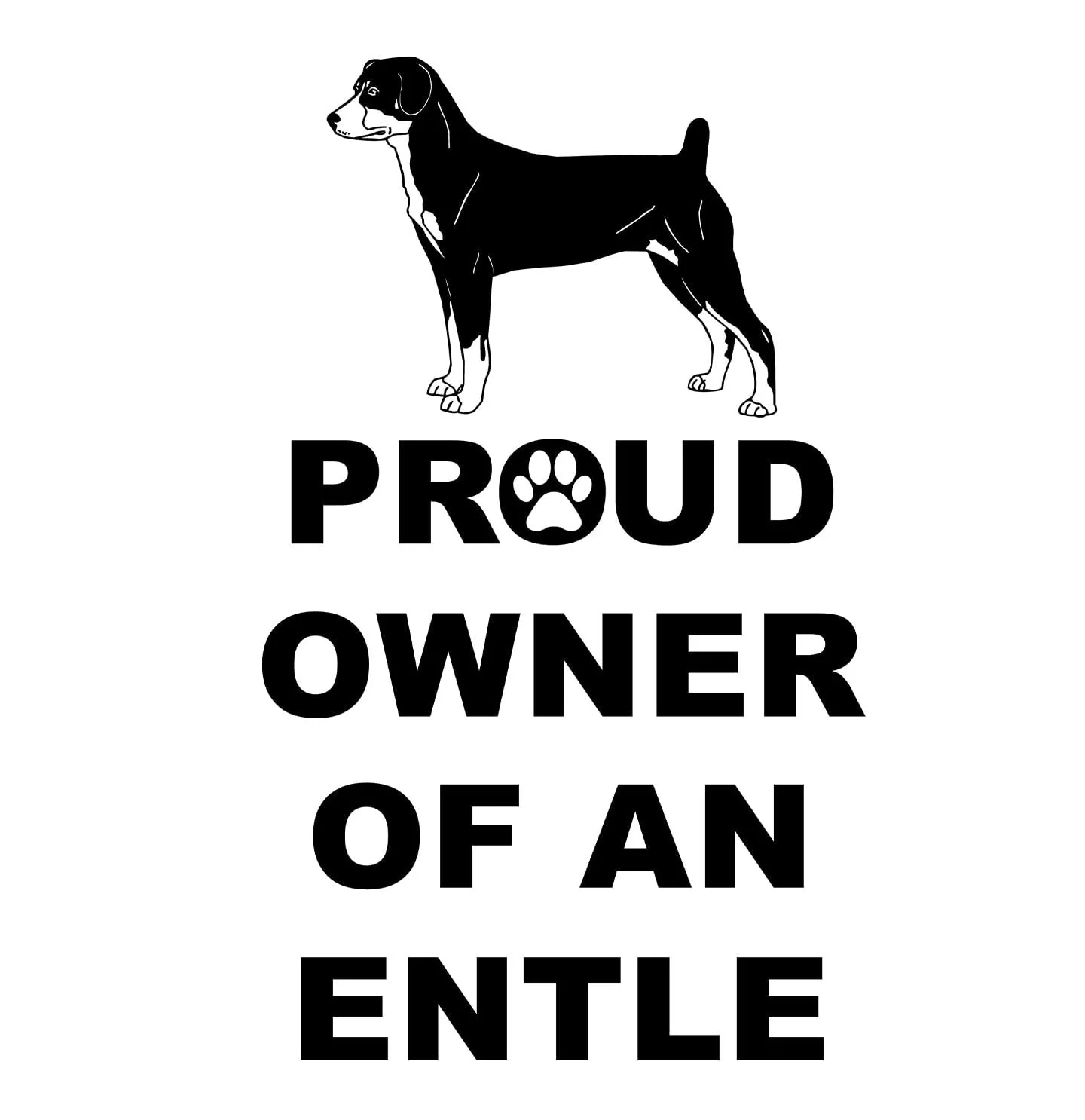 Entlebucher Mountain Dog Proud Owner - Adult Unisex Hoodie Sweatshirt - Image 2