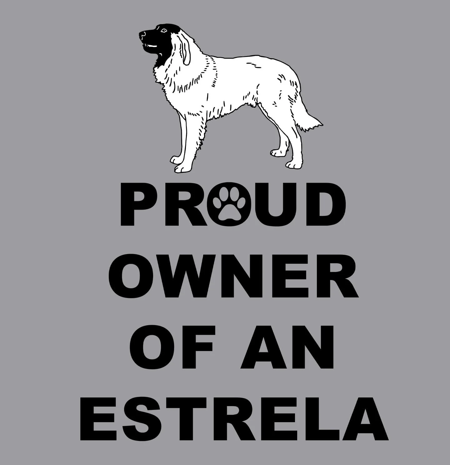 Estrela Mountain Dog Proud Owner - Adult Unisex Crewneck Sweatshirt - Image 2