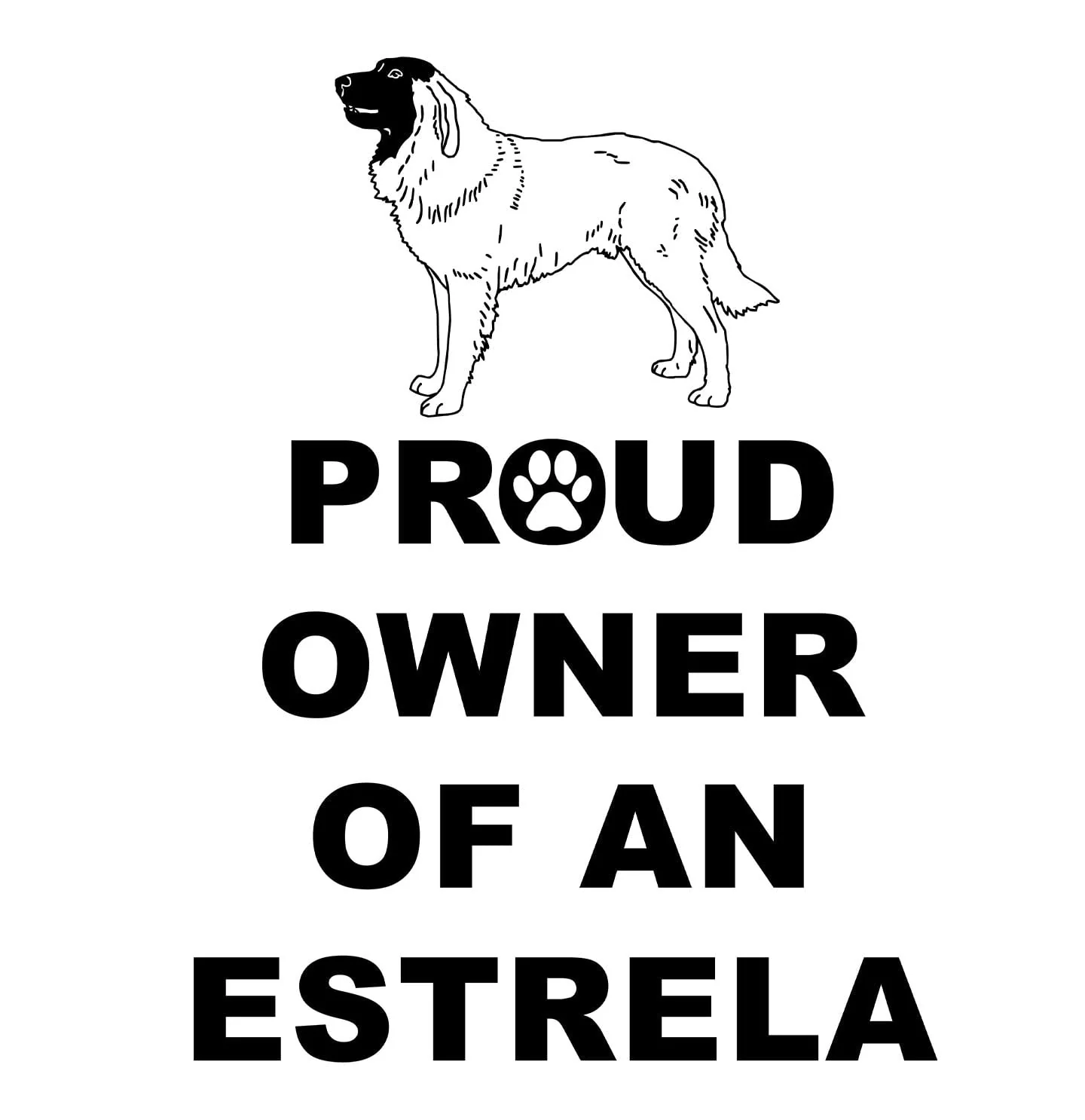 Estrela Mountain Dog Proud Owner - Adult Unisex Hoodie Sweatshirt - Image 2