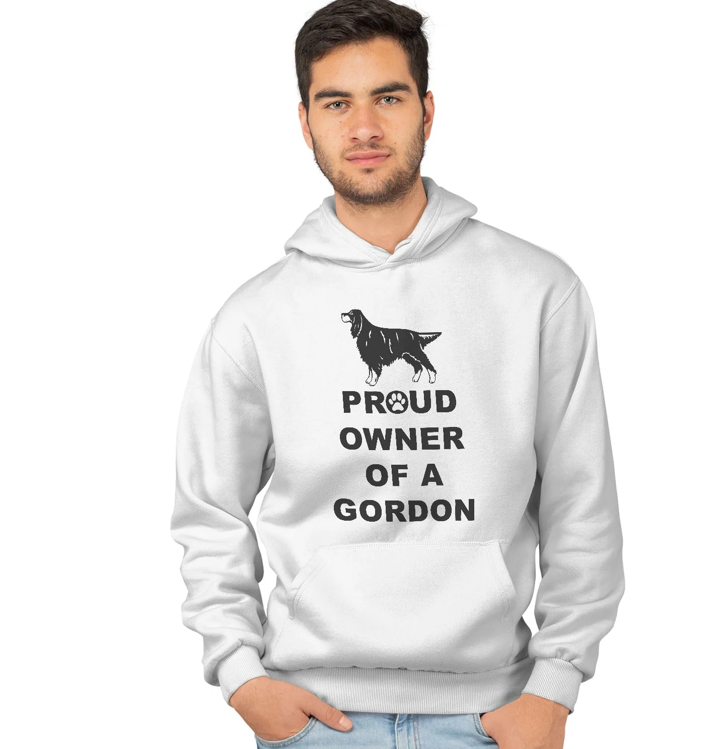 Gordon Setter Proud Owner - Adult Unisex Hoodie Sweatshirt - Image 3