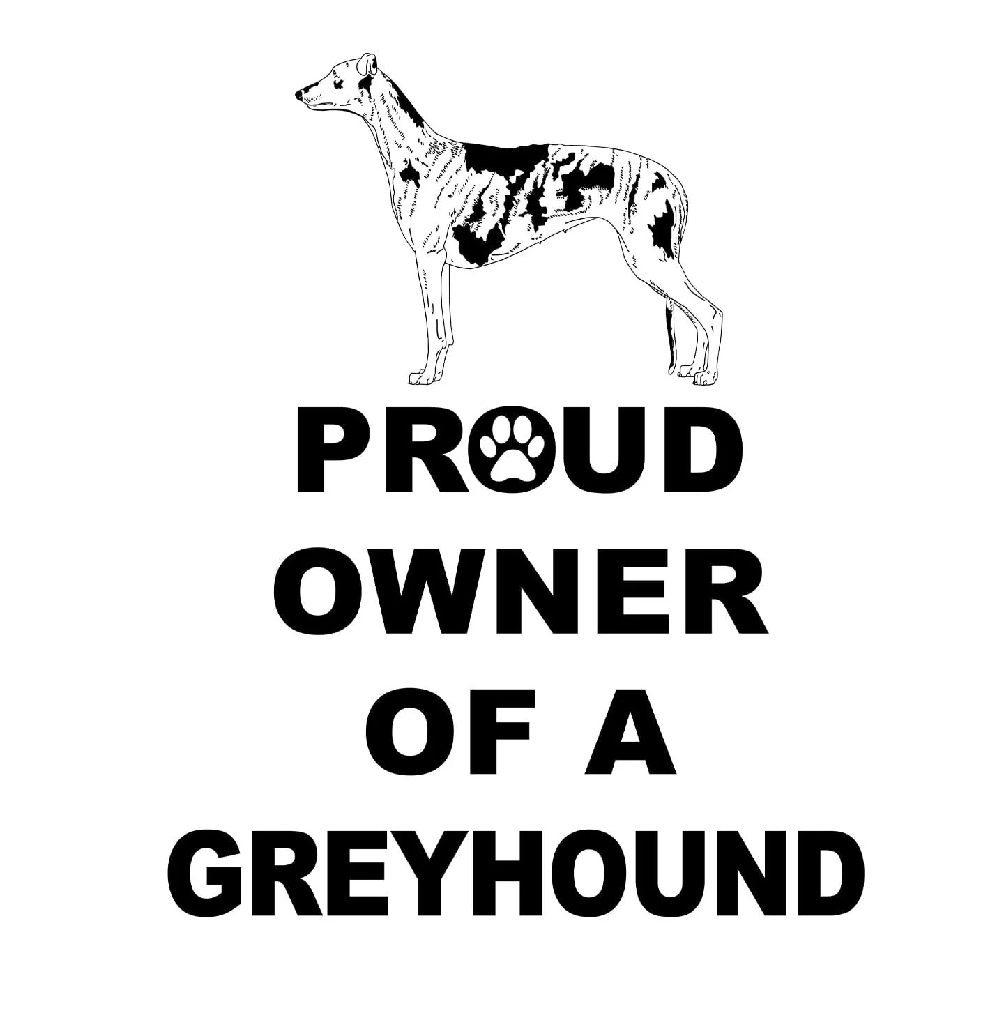 Tri-Color Greyhound Proud Owner - Adult Unisex Hoodie Sweatshirt - Image 2