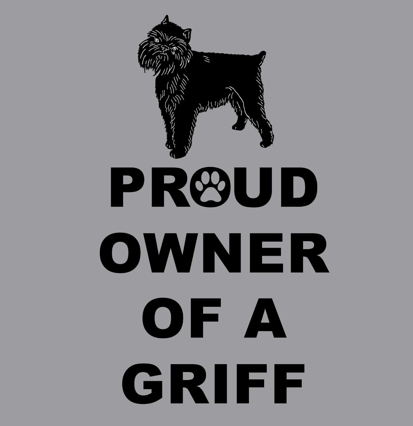 Brussels Griffon Proud Owner - Adult Unisex Hoodie Sweatshirt - Image 2