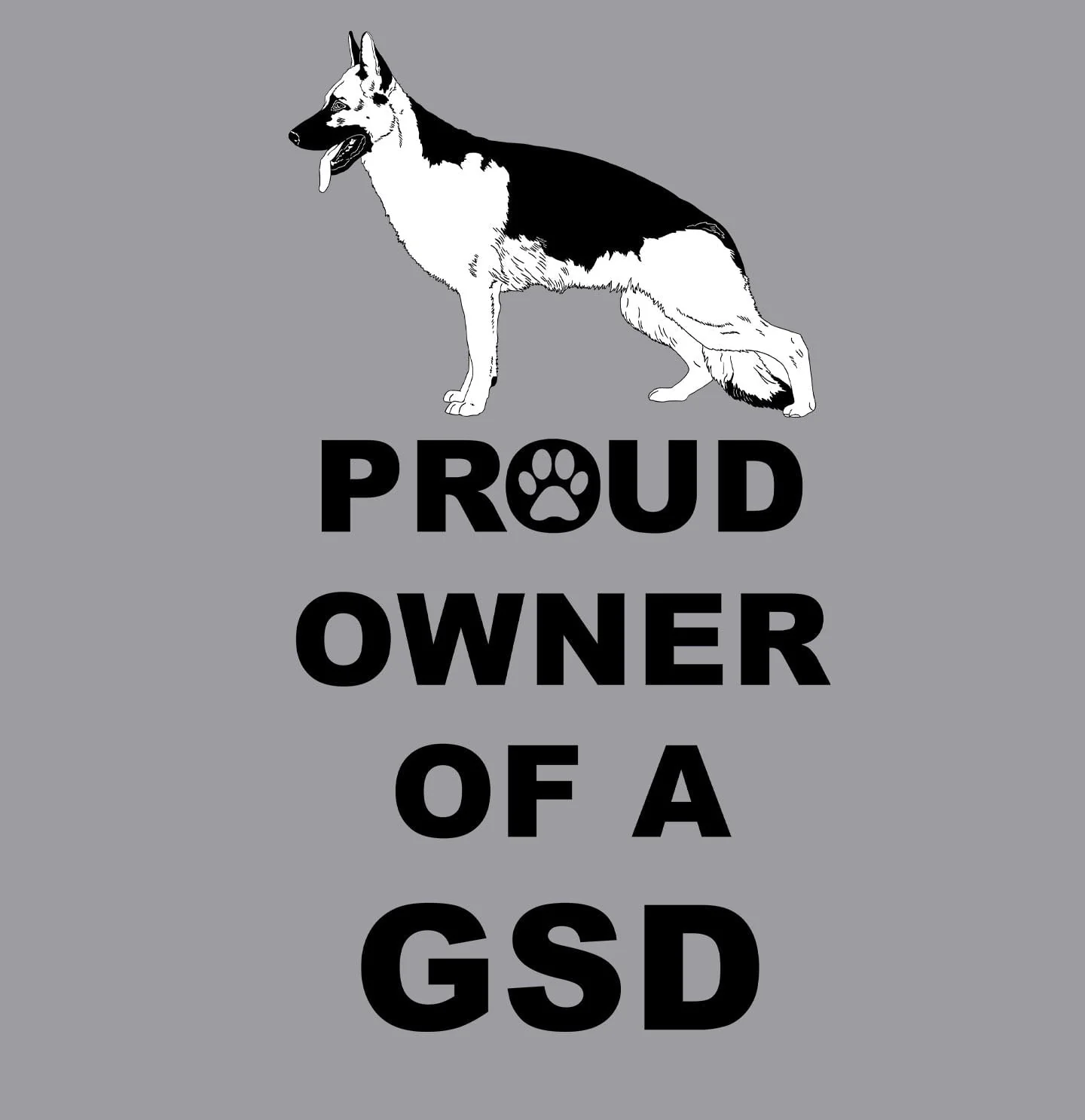 German Shepherd Dog Proud Owner - Adult Unisex Crewneck Sweatshirt - Image 2