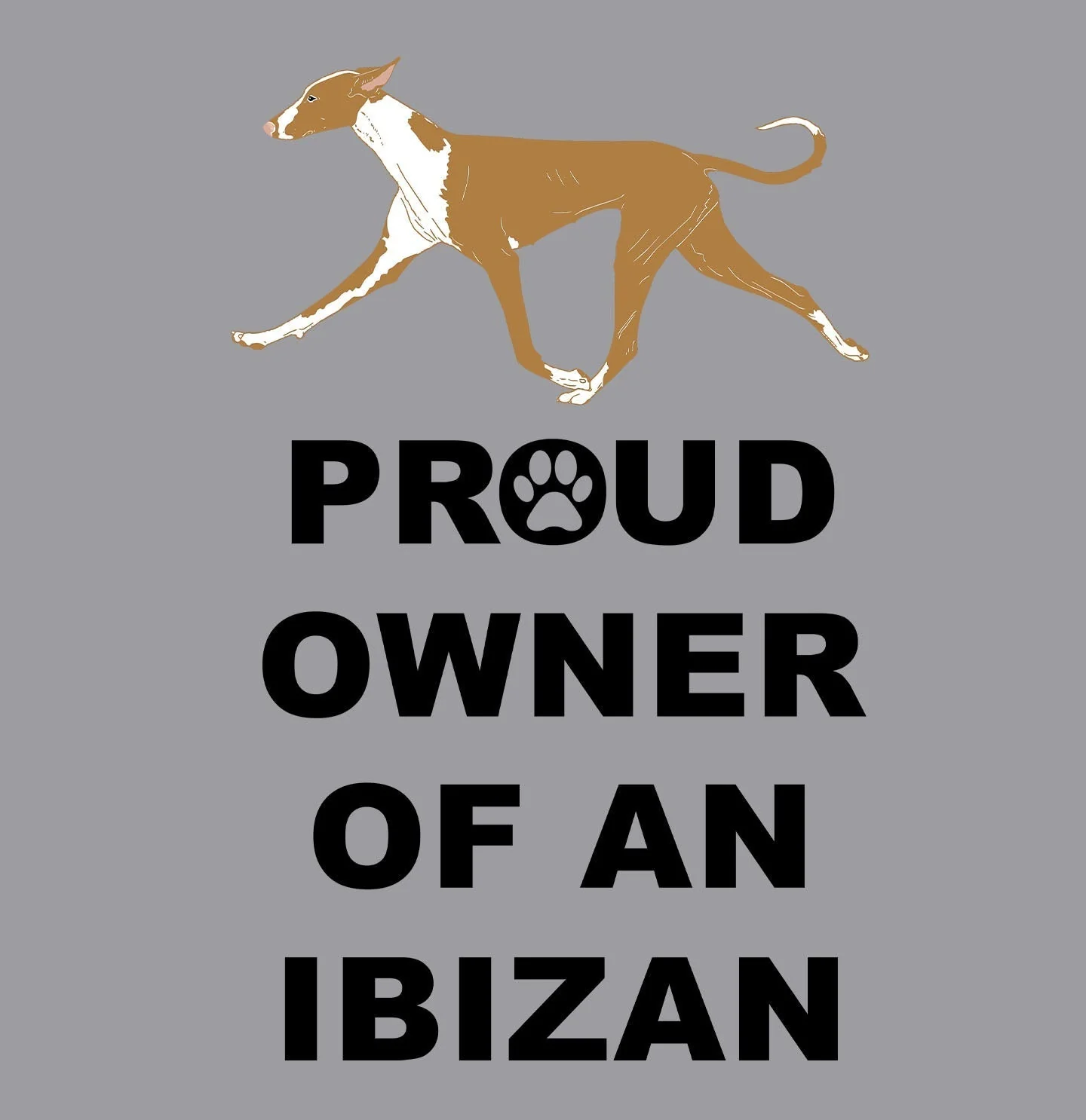 Ibizan Hound Proud Owner - Adult Unisex Hoodie Sweatshirt - Image 2