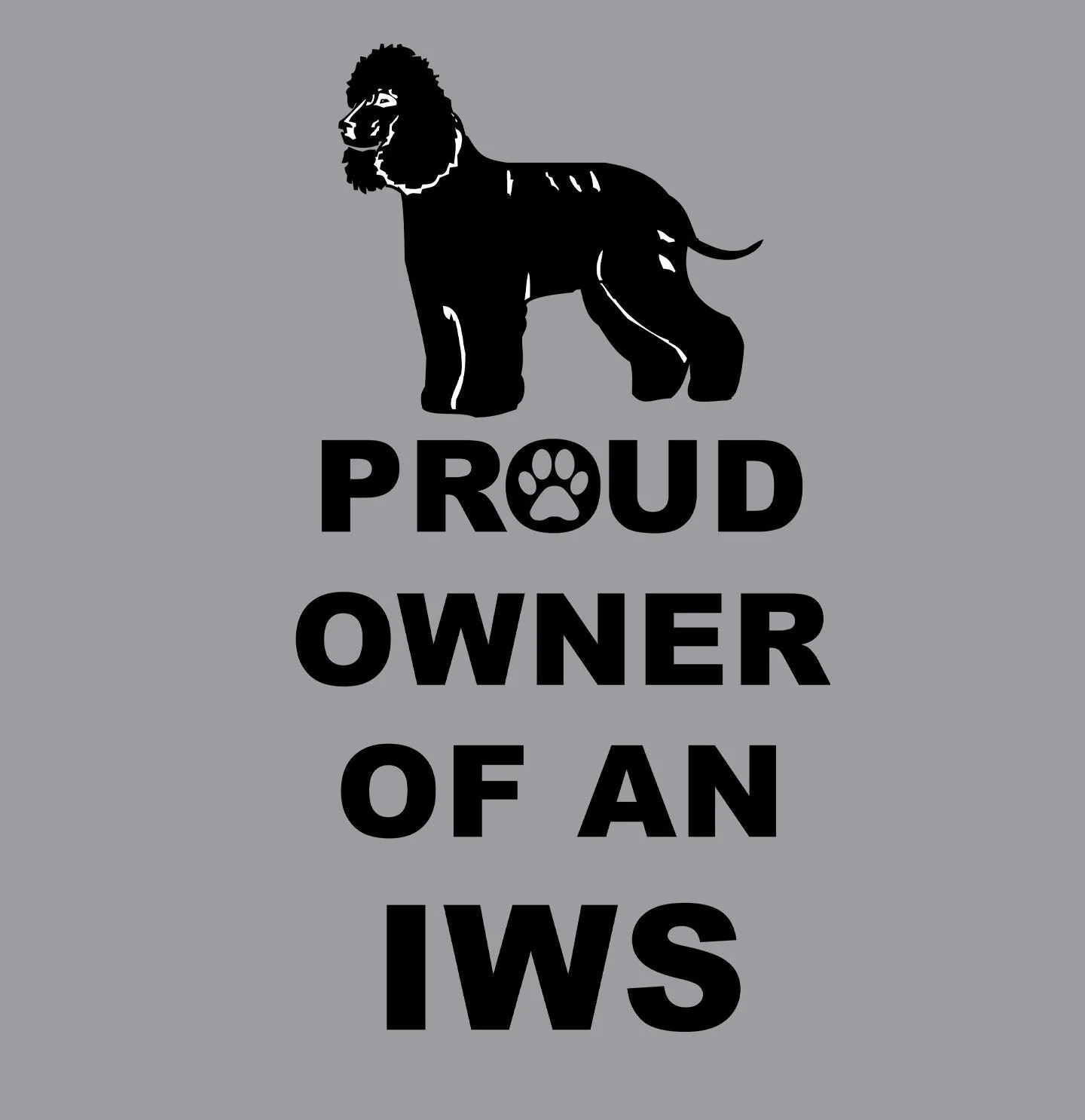 Irish Water Spaniel Proud Owner - Adult Unisex T-Shirt - Image 2