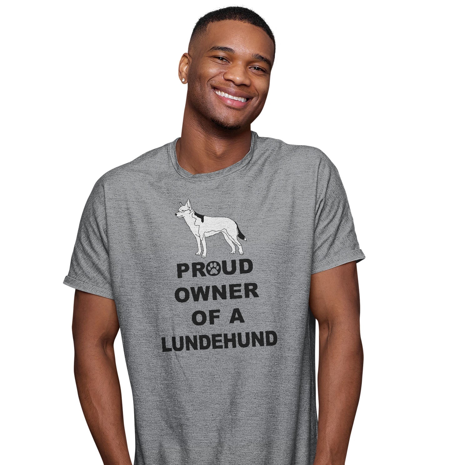 Norwegian Lundehund Proud Owner - Adult Unisex T-Shirt - Image 3